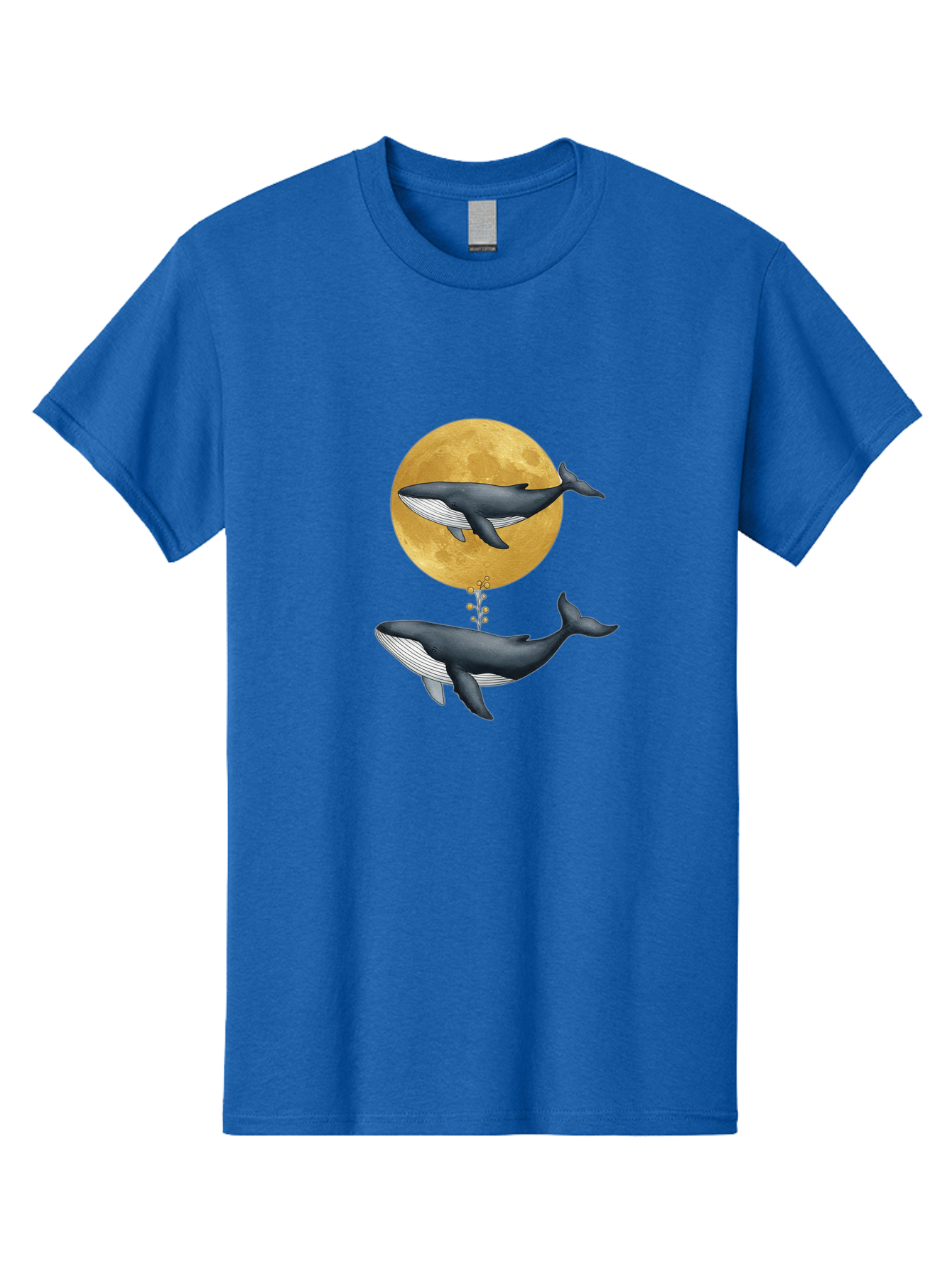 Whales-And-Moon-1 Men'S Graphic Tee, 100% Cotton, Comfortable Casual Summer Wear, Machine Washable, Vintage Camera, Old Camera, Antique Camera, Black Camera, Classic Photography, Photography Equipment, Nostalgic Device, Film Camera, Camera Art Baj303