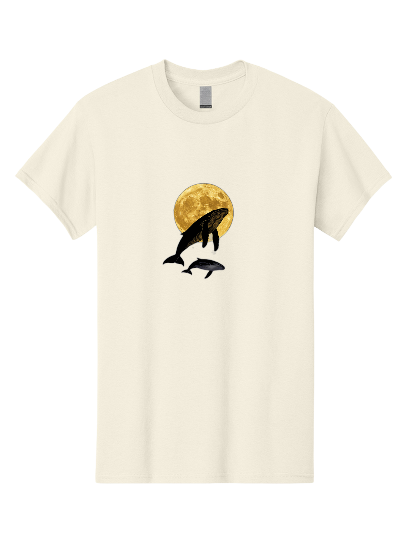 Whales-And-Moon-2 Men'S Graphic Tee, 100% Cotton, Comfortable Casual Summer Wear, Machine Washable, Vintage Camera, Old Camera, Antique Camera, Black Camera, Classic Photography, Photography Equipment, Nostalgic Device, Film Camera, Camera Art Baj304