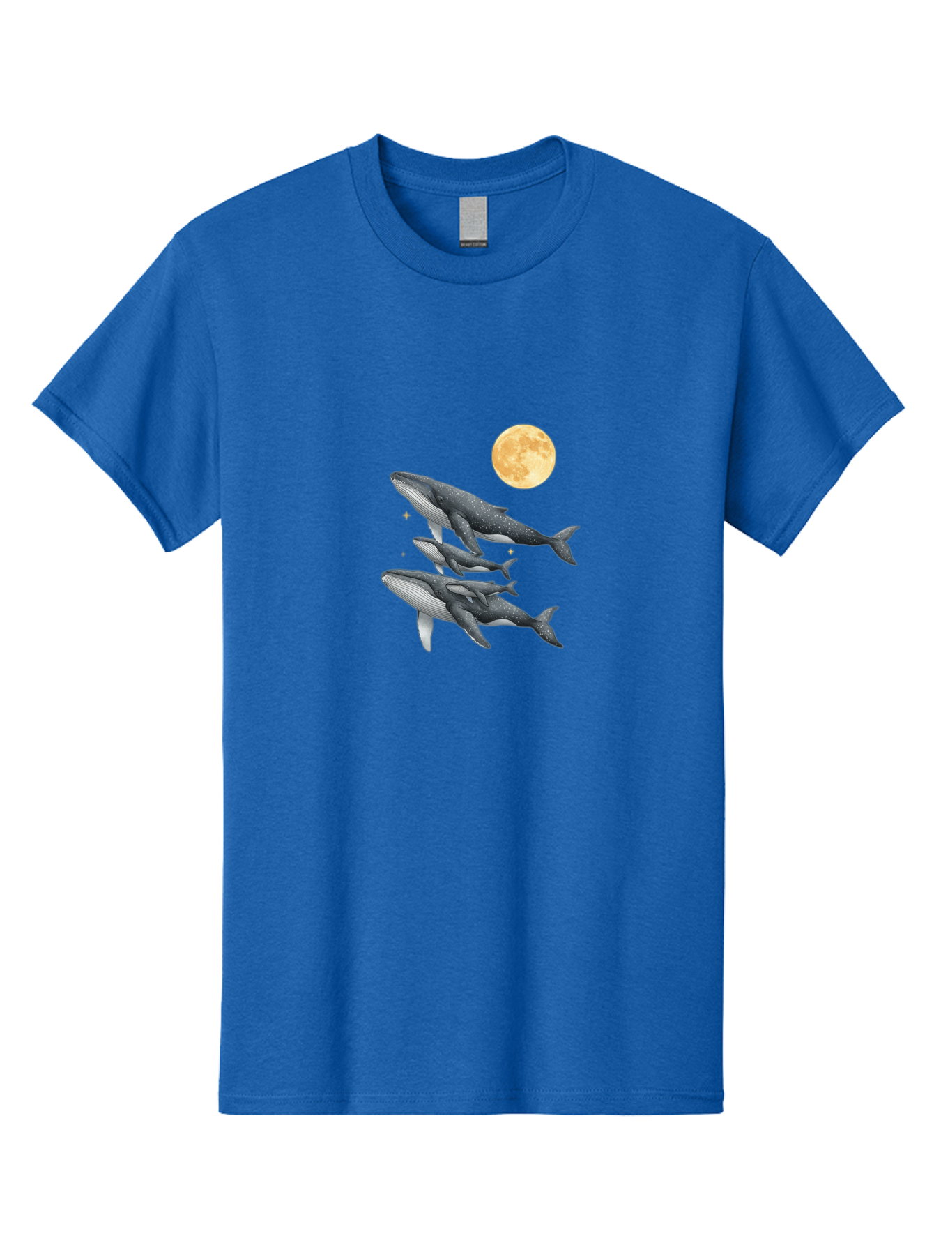 Whales-Under-Full-Moon Men'S Graphic Tee, 100% Cotton, Comfortable Casual Summer Wear, Machine Washable, Vintage Camera, Old Camera, Antique Camera, Black Camera, Classic Photography, Photography Equipment, Nostalgic Device, Film Camera, Baj306