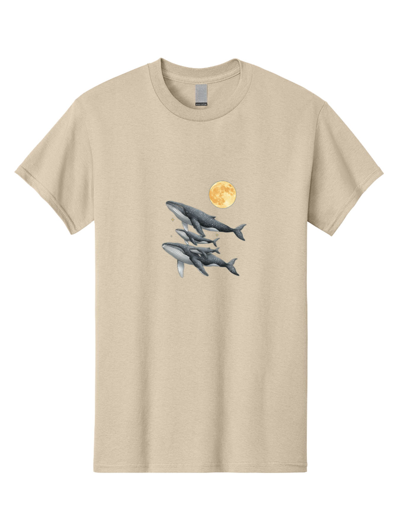 Whales-Under-Full-Moon Men'S Graphic Tee, 100% Cotton, Comfortable Casual Summer Wear, Machine Washable, Vintage Camera, Old Camera, Antique Camera, Black Camera, Classic Photography, Photography Equipment, Nostalgic Device, Film Camera, Baj306