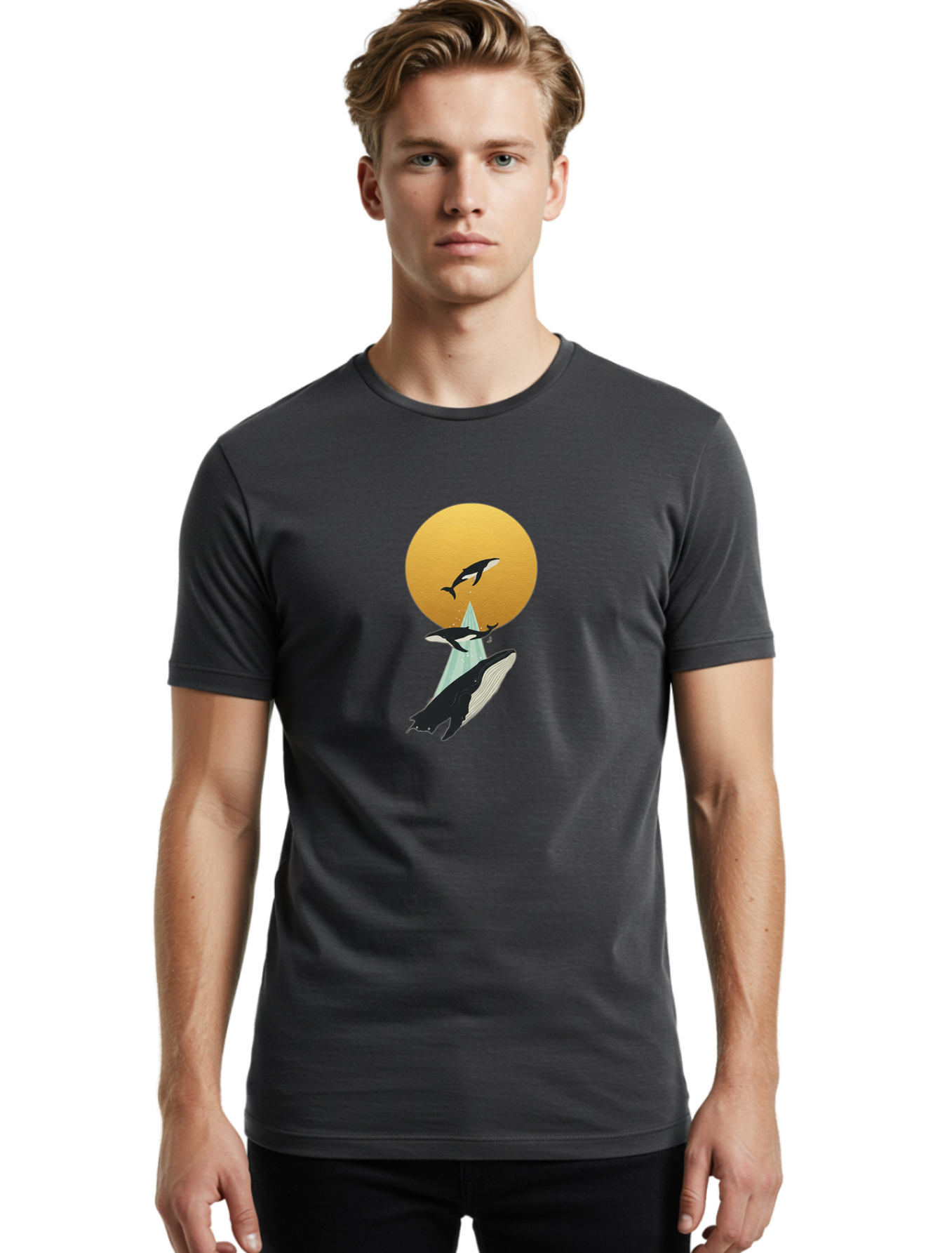Whales Men'S Graphic Tee, 100% Cotton, Comfortable Casual Summer Wear, Machine Washable, Vintage Camera, Old Camera, Antique Camera, Black Camera, Classic Photography, Photography Equipment, Nostalgic Device, Film Camera, Camera Art Baj307
