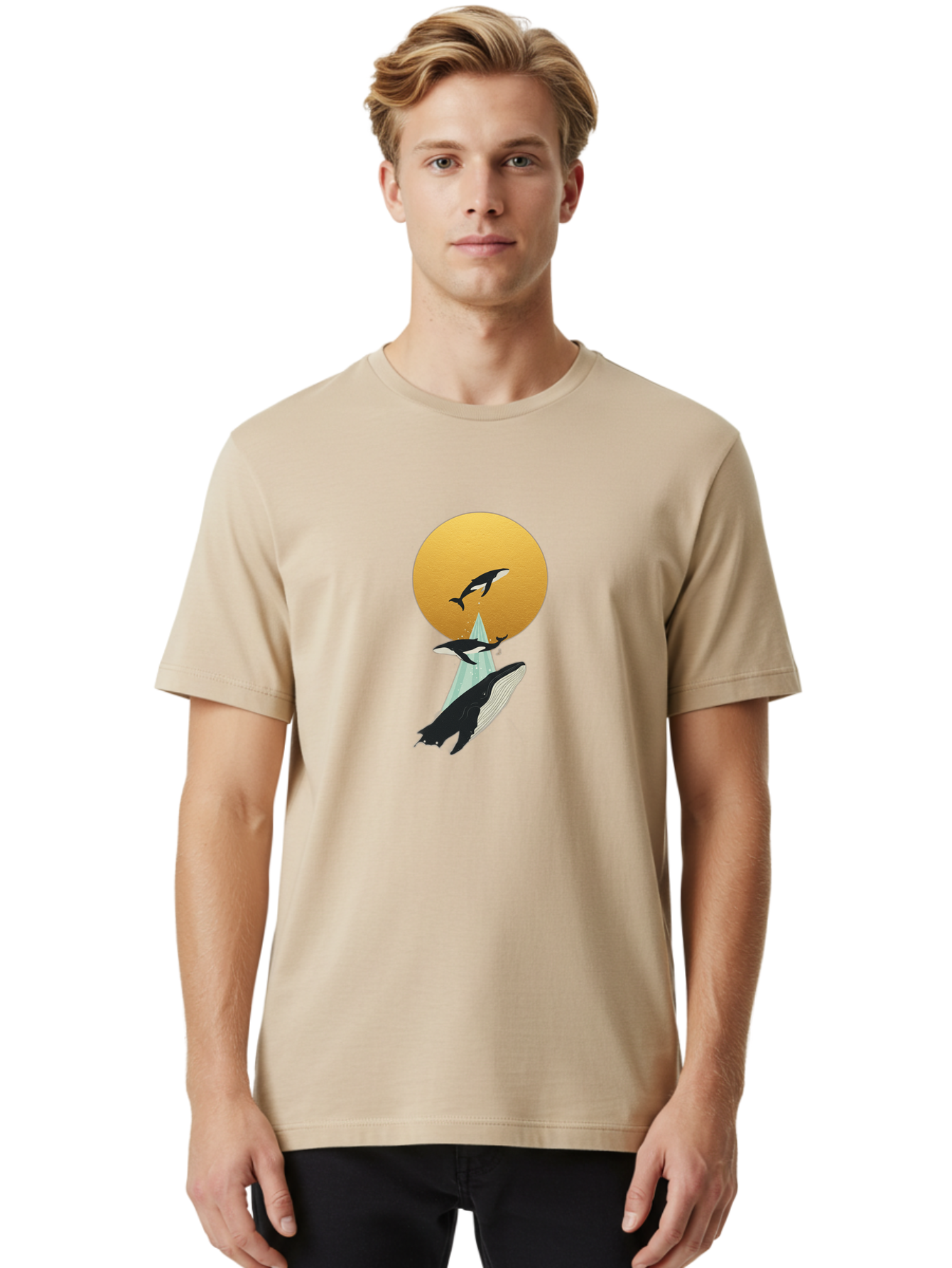 Whales Men'S Graphic Tee, 100% Cotton, Comfortable Casual Summer Wear, Machine Washable, Vintage Camera, Old Camera, Antique Camera, Black Camera, Classic Photography, Photography Equipment, Nostalgic Device, Film Camera, Camera Art Baj307