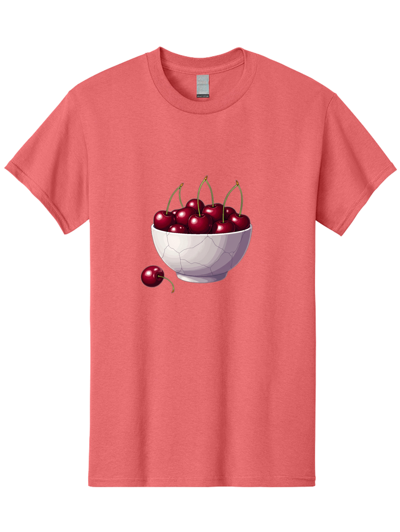 White-Bowl-Of-Cherries Men'S Graphic Tee, 100% Cotton, Comfortable Casual Summer Wear, Machine Washable, Vintage Camera, Old Camera, Antique Camera, Black Camera, Classic Photography, Photography Equipment, Nostalgic Device, Film Camera, Baj308