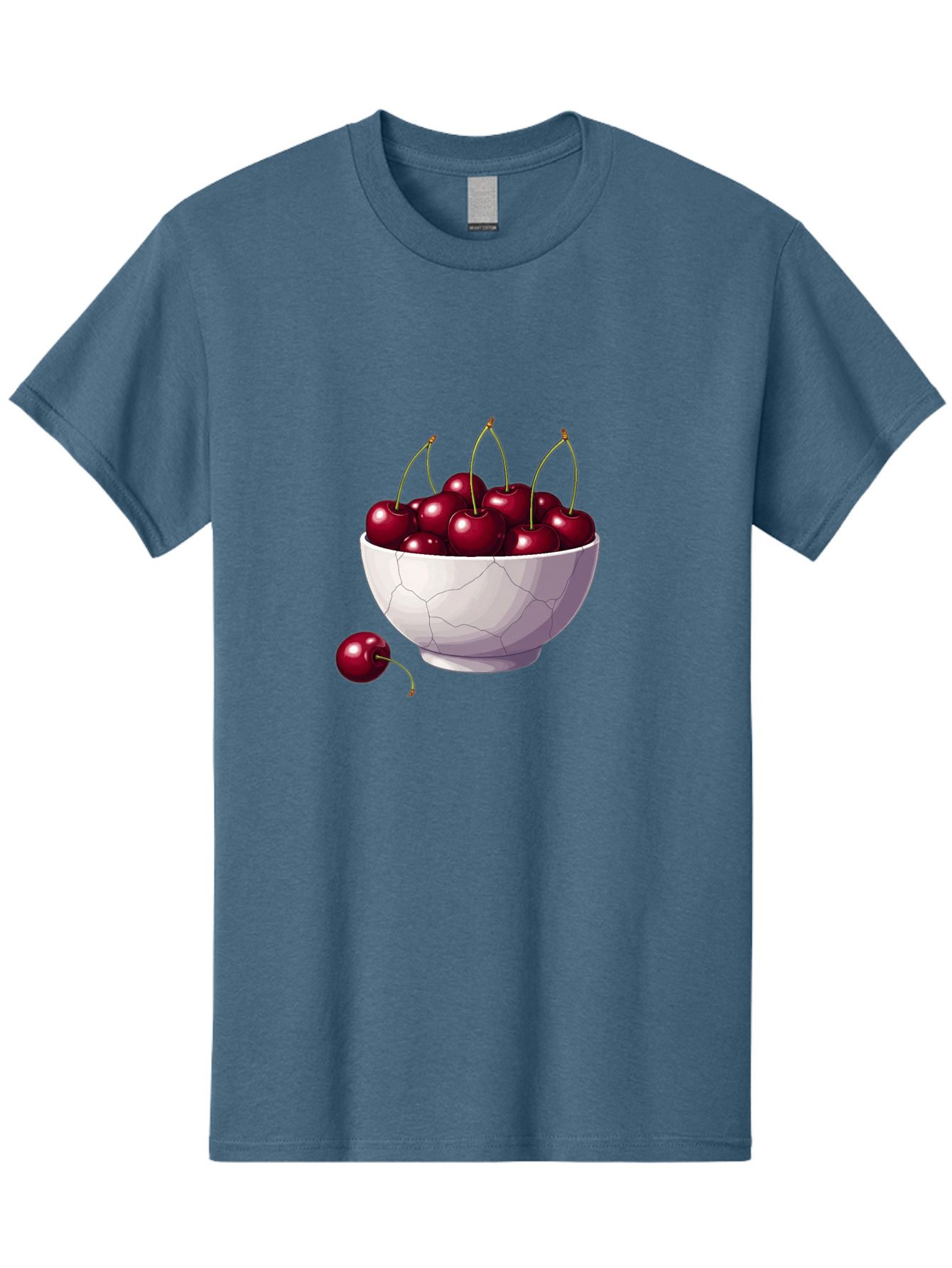 White-Bowl-Of-Cherries Men'S Graphic Tee, 100% Cotton, Comfortable Casual Summer Wear, Machine Washable, Vintage Camera, Old Camera, Antique Camera, Black Camera, Classic Photography, Photography Equipment, Nostalgic Device, Film Camera, Baj308