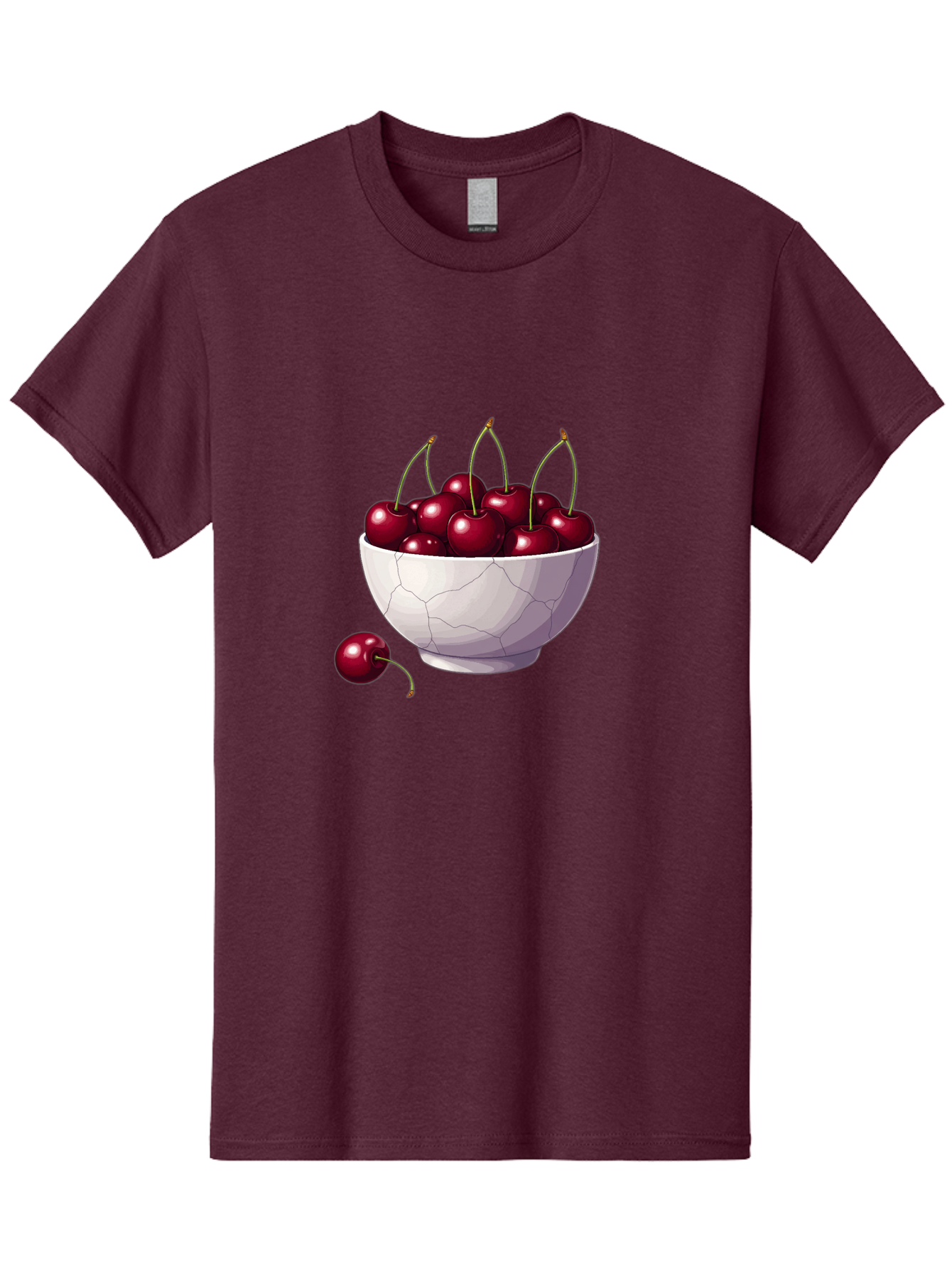 White-Bowl-Of-Cherries Men'S Graphic Tee, 100% Cotton, Comfortable Casual Summer Wear, Machine Washable, Vintage Camera, Old Camera, Antique Camera, Black Camera, Classic Photography, Photography Equipment, Nostalgic Device, Film Camera, Baj308