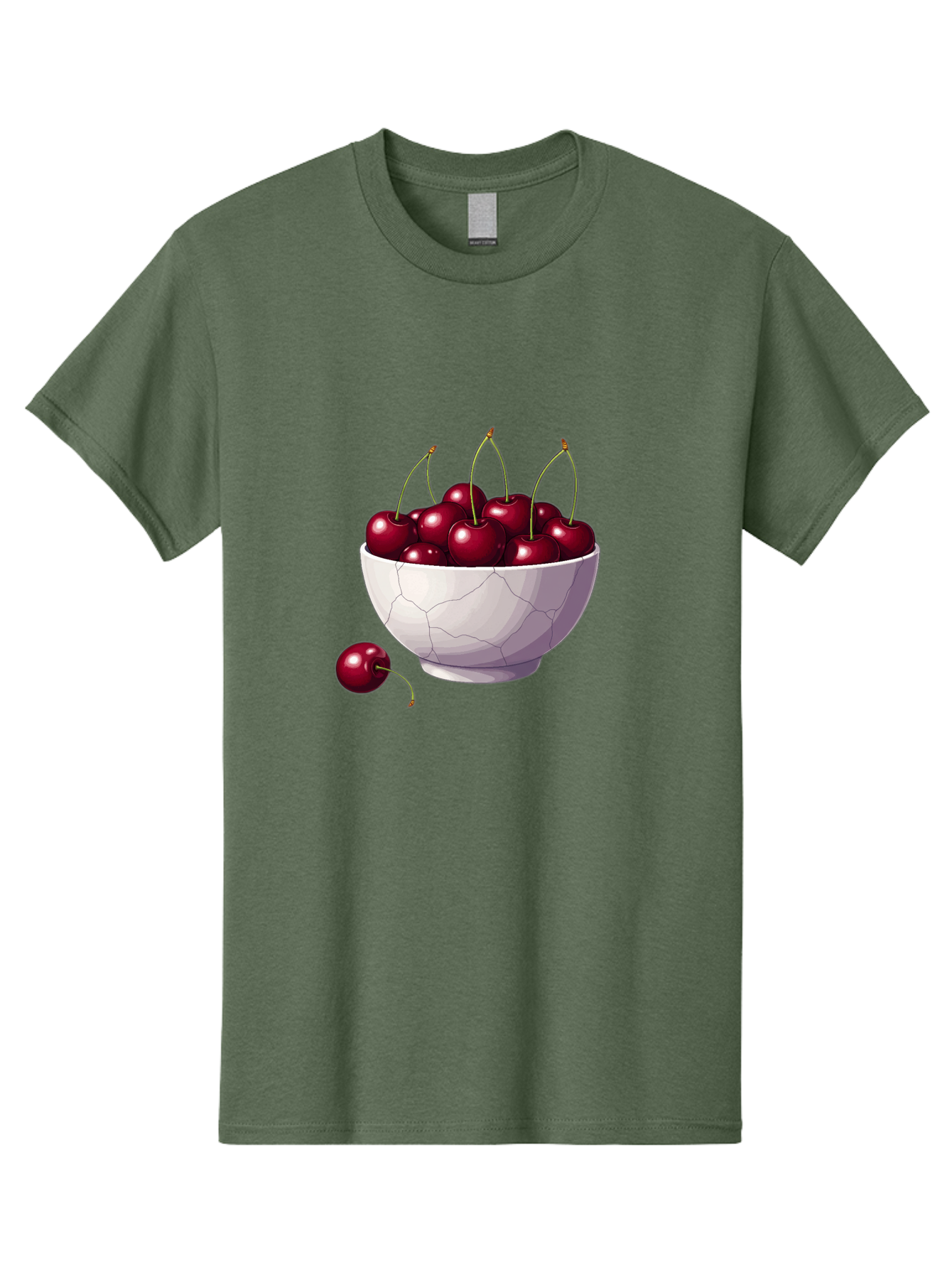 White-Bowl-Of-Cherries Men'S Graphic Tee, 100% Cotton, Comfortable Casual Summer Wear, Machine Washable, Vintage Camera, Old Camera, Antique Camera, Black Camera, Classic Photography, Photography Equipment, Nostalgic Device, Film Camera, Baj308