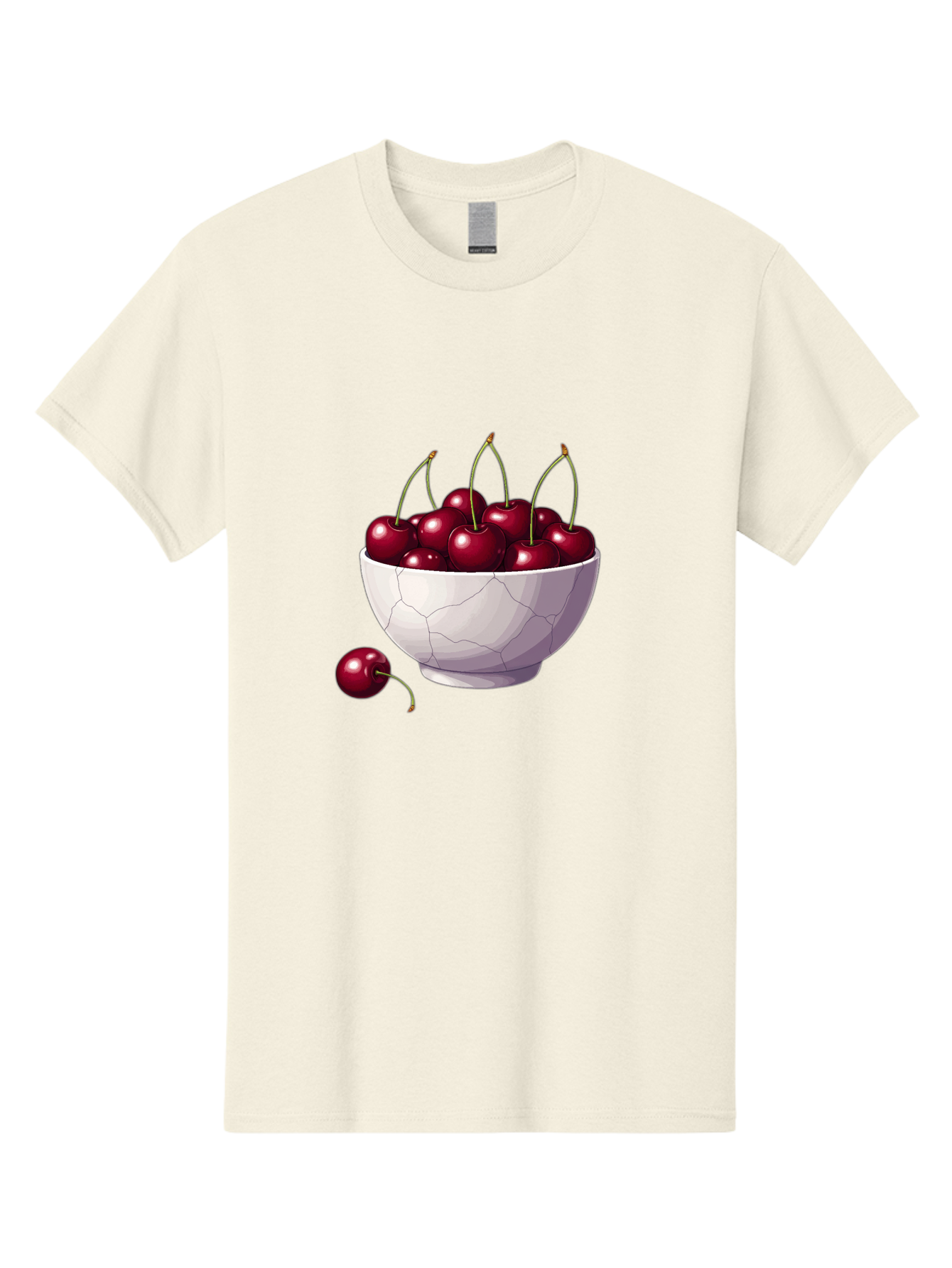 White-Bowl-Of-Cherries Men'S Graphic Tee, 100% Cotton, Comfortable Casual Summer Wear, Machine Washable, Vintage Camera, Old Camera, Antique Camera, Black Camera, Classic Photography, Photography Equipment, Nostalgic Device, Film Camera, Baj308