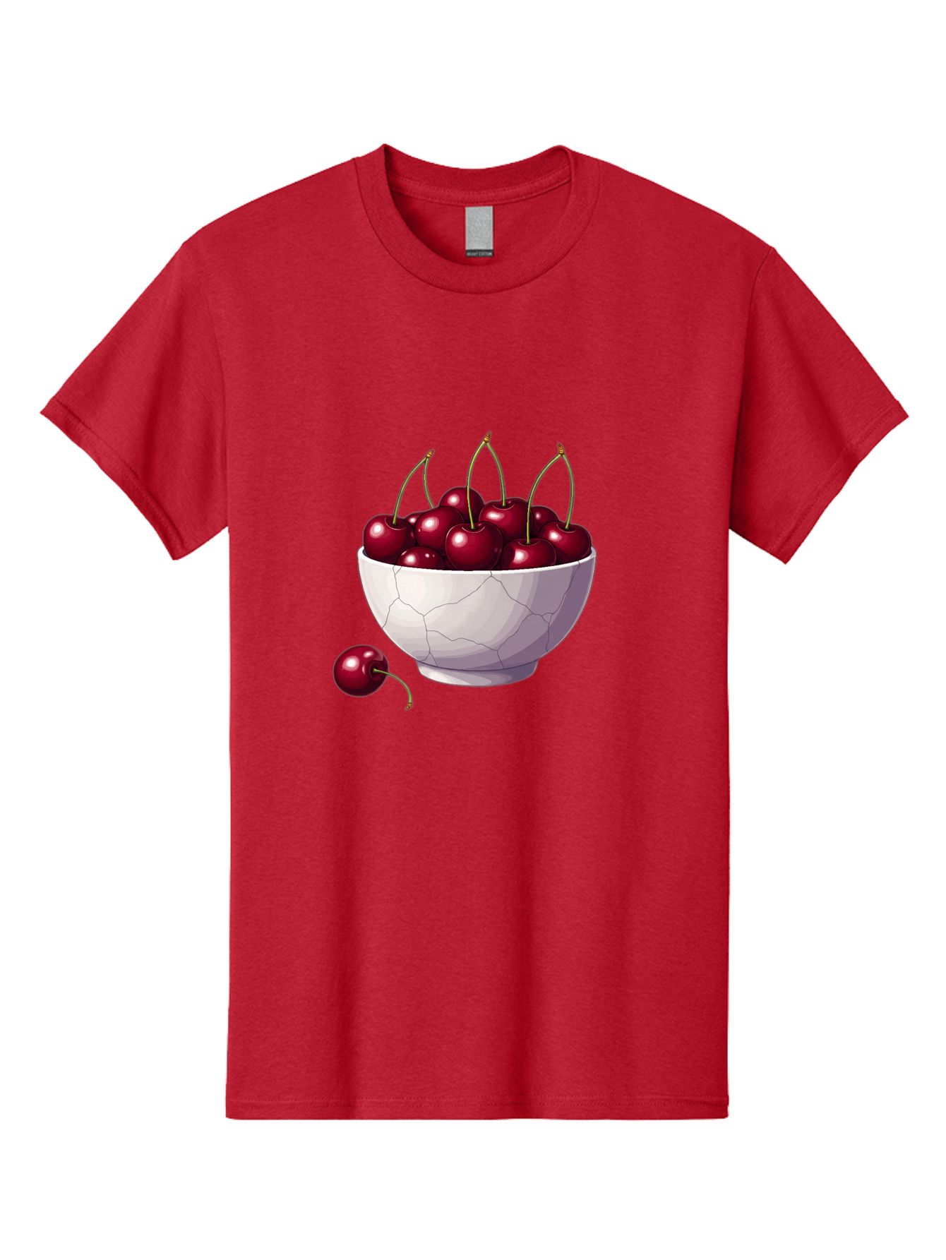 White-Bowl-Of-Cherries Men'S Graphic Tee, 100% Cotton, Comfortable Casual Summer Wear, Machine Washable, Vintage Camera, Old Camera, Antique Camera, Black Camera, Classic Photography, Photography Equipment, Nostalgic Device, Film Camera, Baj308