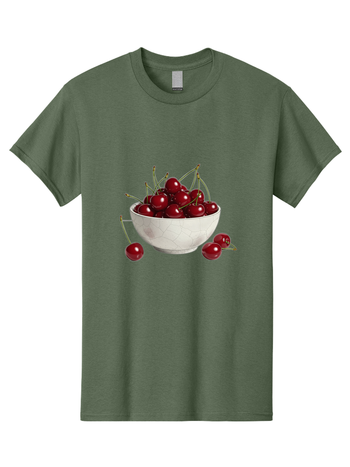 White-Bowl-With-Cherries Men'S Graphic Tee, 100% Cotton, Comfortable Casual Summer Wear, Machine Washable, Vintage Camera, Old Camera, Antique Camera, Black Camera, Classic Photography, Photography Equipment, Nostalgic Device, Film Camera, Baj309