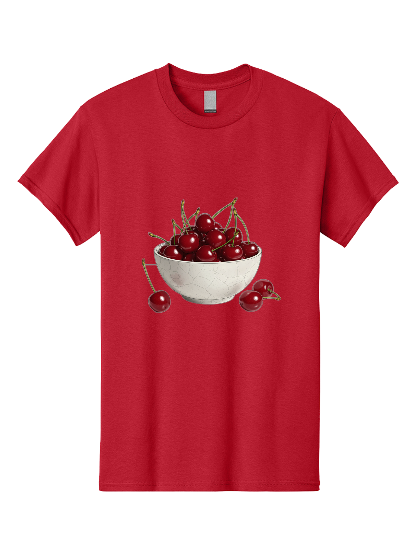 White-Bowl-With-Cherries Men'S Graphic Tee, 100% Cotton, Comfortable Casual Summer Wear, Machine Washable, Vintage Camera, Old Camera, Antique Camera, Black Camera, Classic Photography, Photography Equipment, Nostalgic Device, Film Camera, Baj309