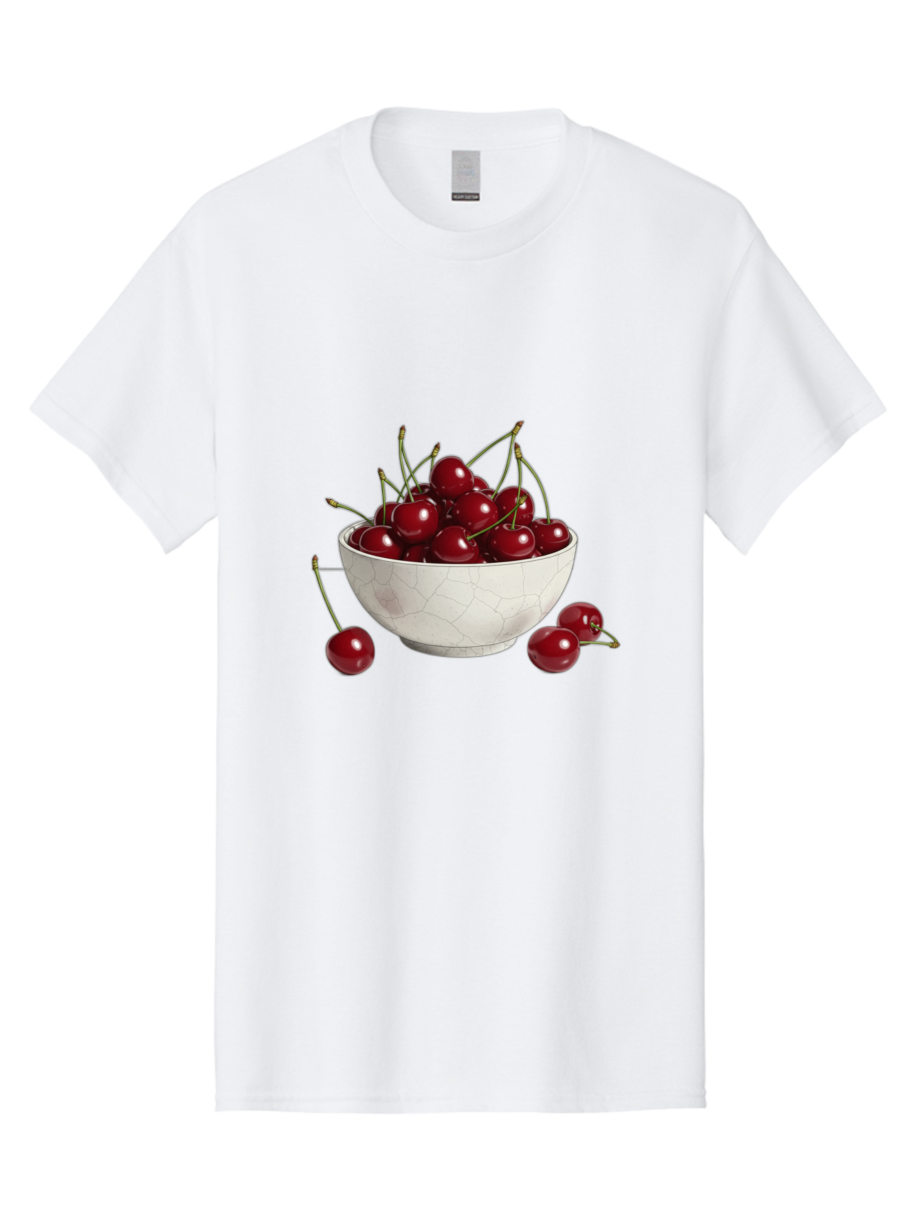 White-Bowl-With-Cherries Men'S Graphic Tee, 100% Cotton, Comfortable Casual Summer Wear, Machine Washable, Vintage Camera, Old Camera, Antique Camera, Black Camera, Classic Photography, Photography Equipment, Nostalgic Device, Film Camera, Baj309