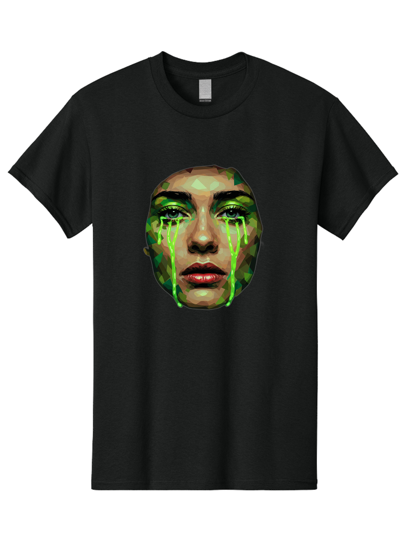 Woman-Crying-Green-Tears Men'S Graphic Tee, 100% Cotton, Comfortable Casual Summer Wear, Machine Washable, Vintage Camera, Old Camera, Antique Camera, Black Camera, Classic Photography, Photography Equipment, Nostalgic Device, Film Camera, Baj315