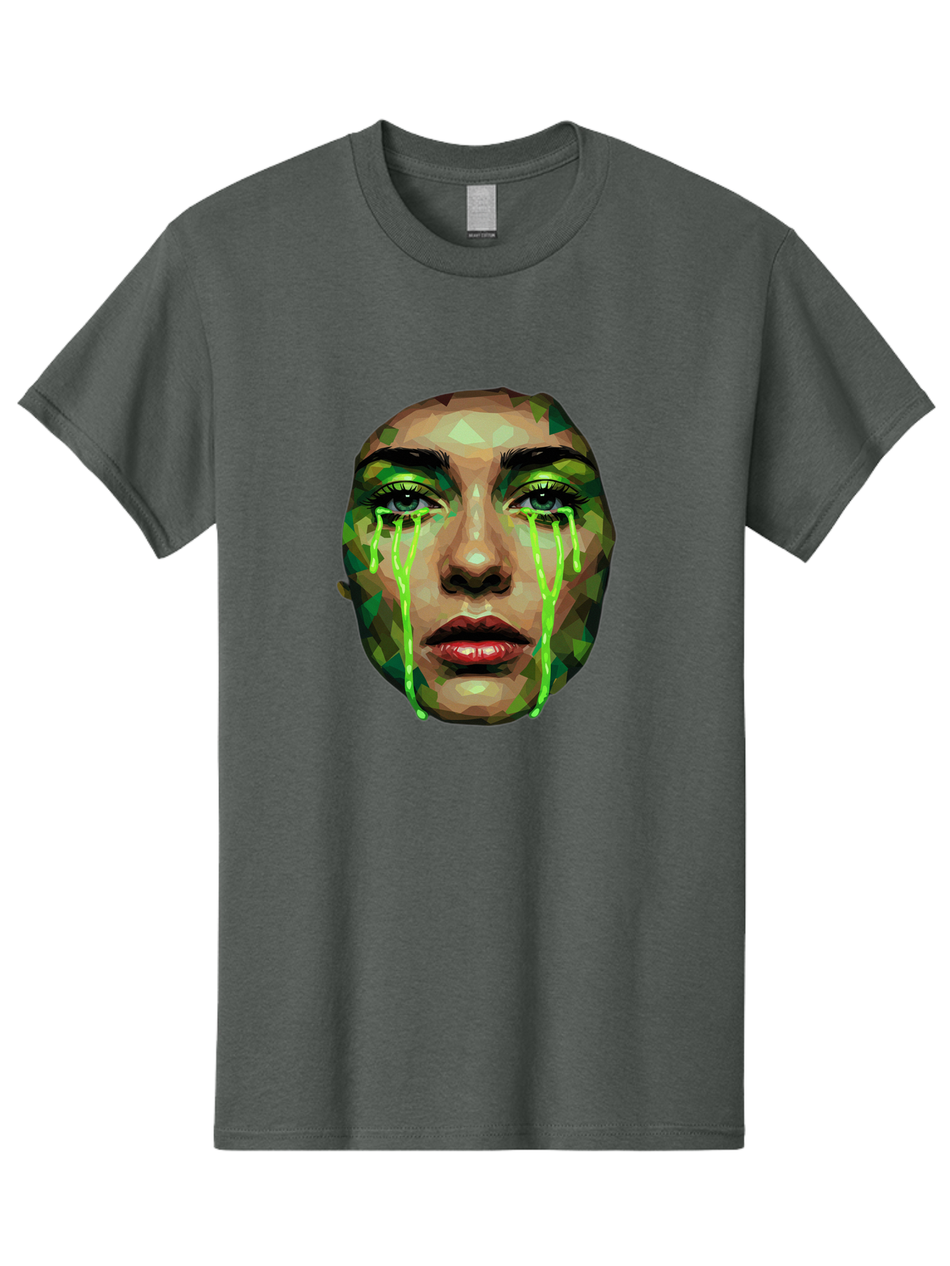 Woman-Crying-Green-Tears Men'S Graphic Tee, 100% Cotton, Comfortable Casual Summer Wear, Machine Washable, Vintage Camera, Old Camera, Antique Camera, Black Camera, Classic Photography, Photography Equipment, Nostalgic Device, Film Camera, Baj315