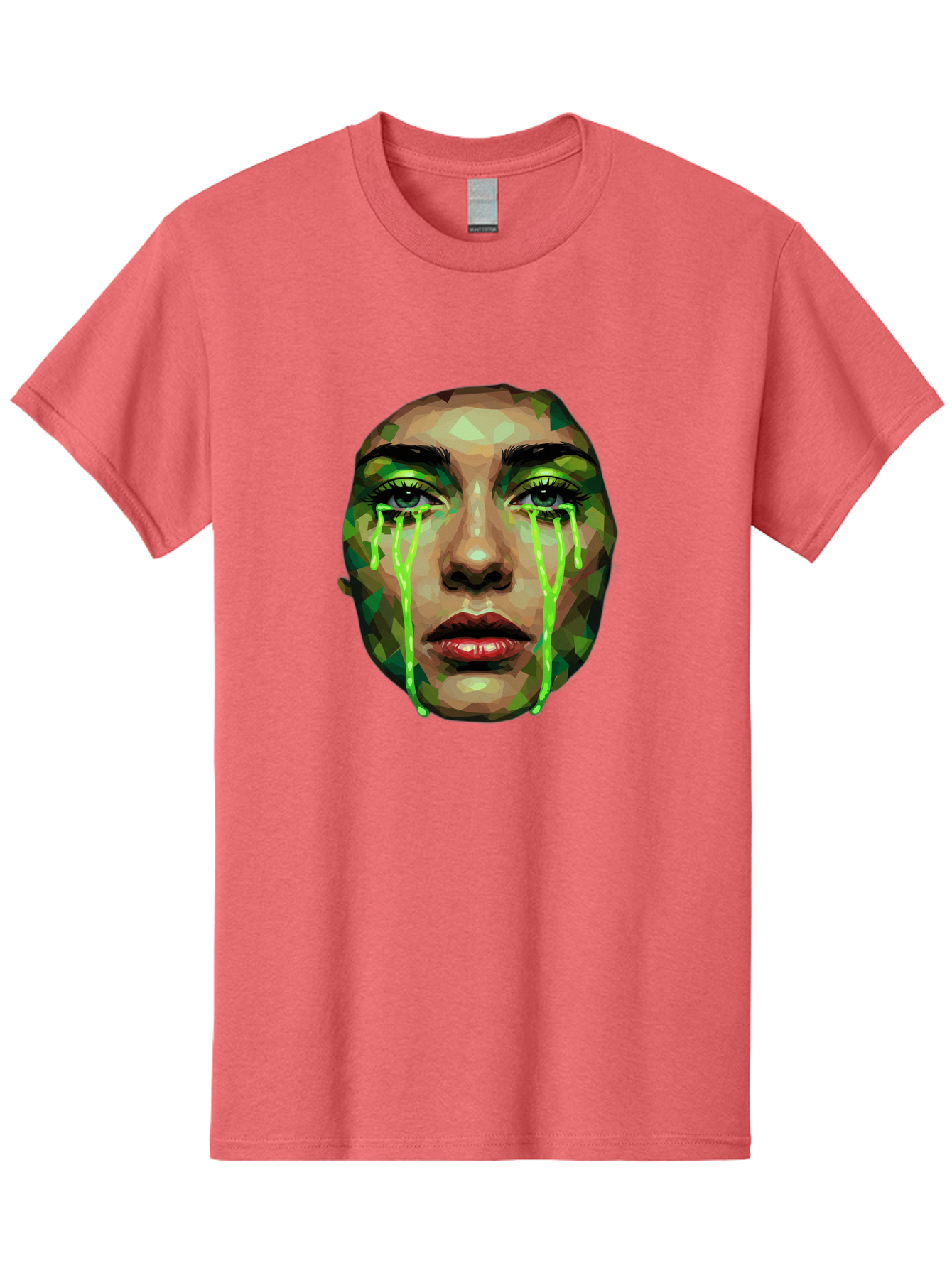 Woman-Crying-Green-Tears Men'S Graphic Tee, 100% Cotton, Comfortable Casual Summer Wear, Machine Washable, Vintage Camera, Old Camera, Antique Camera, Black Camera, Classic Photography, Photography Equipment, Nostalgic Device, Film Camera, Baj315