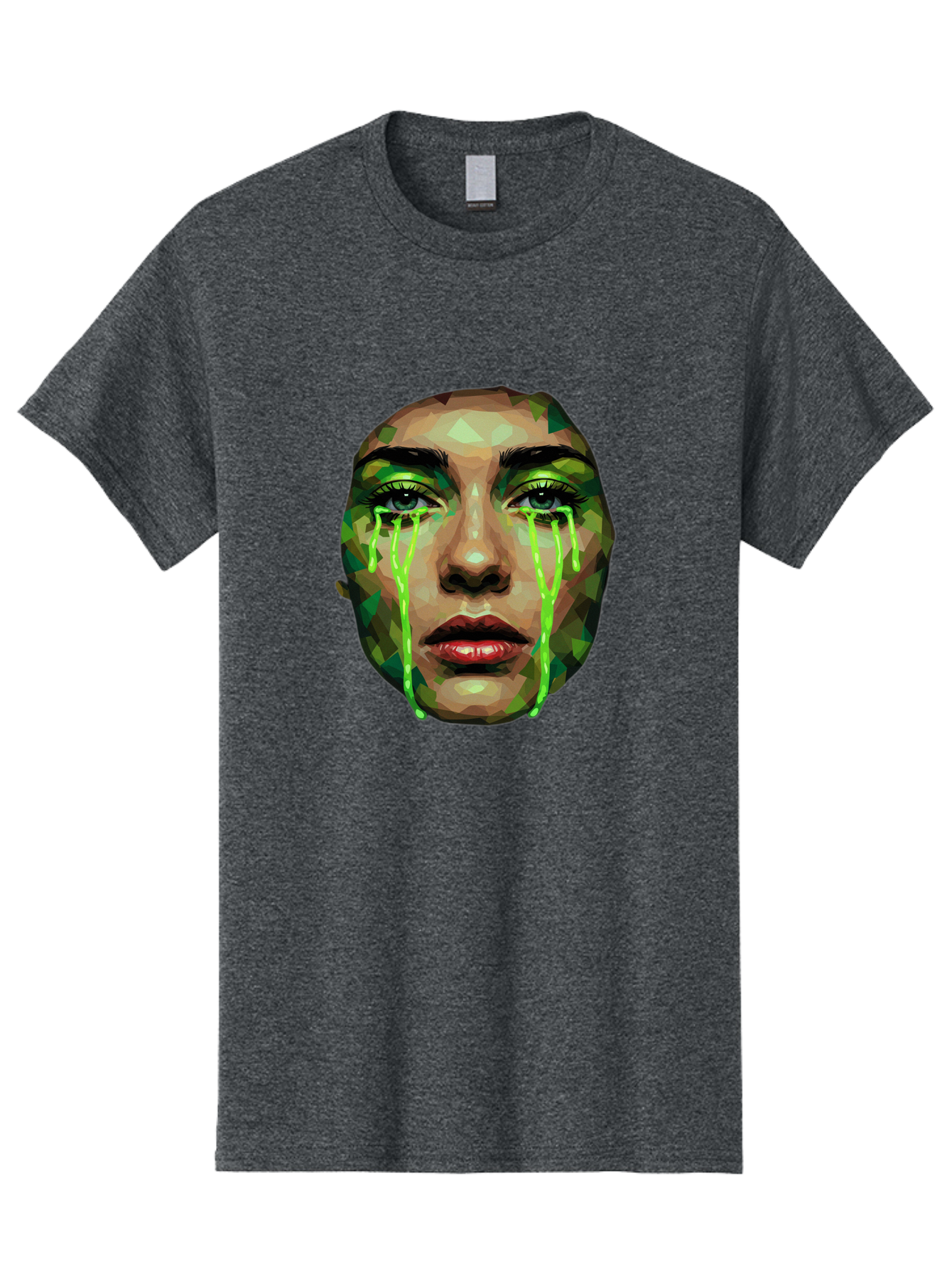 Woman-Crying-Green-Tears Men'S Graphic Tee, 100% Cotton, Comfortable Casual Summer Wear, Machine Washable, Vintage Camera, Old Camera, Antique Camera, Black Camera, Classic Photography, Photography Equipment, Nostalgic Device, Film Camera, Baj315