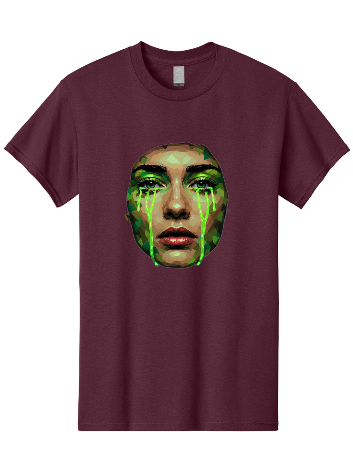 Woman-Crying-Green-Tears Men'S Graphic Tee, 100% Cotton, Comfortable Casual Summer Wear, Machine Washable, Vintage Camera, Old Camera, Antique Camera, Black Camera, Classic Photography, Photography Equipment, Nostalgic Device, Film Camera, Baj315