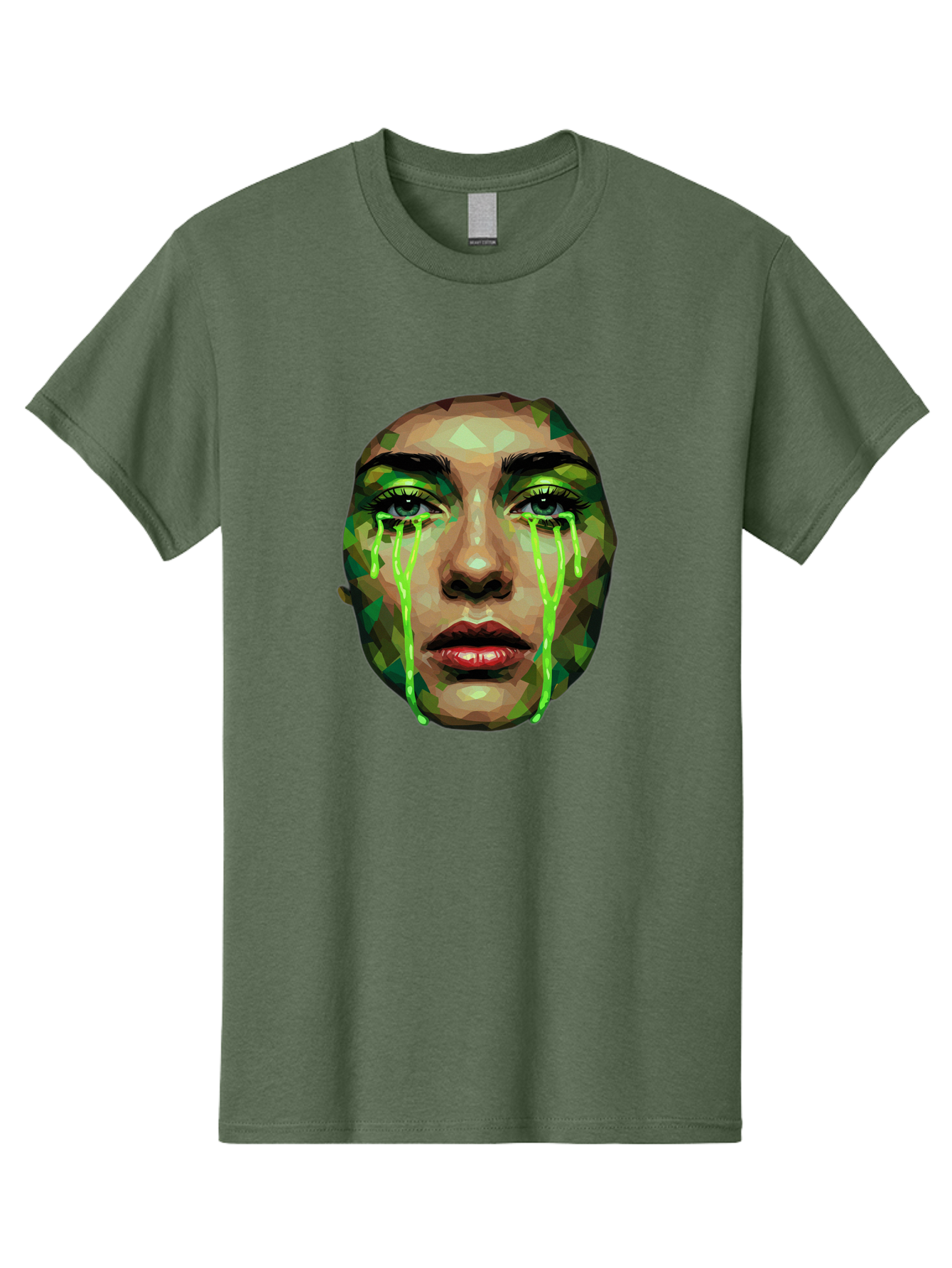 Woman-Crying-Green-Tears Men'S Graphic Tee, 100% Cotton, Comfortable Casual Summer Wear, Machine Washable, Vintage Camera, Old Camera, Antique Camera, Black Camera, Classic Photography, Photography Equipment, Nostalgic Device, Film Camera, Baj315
