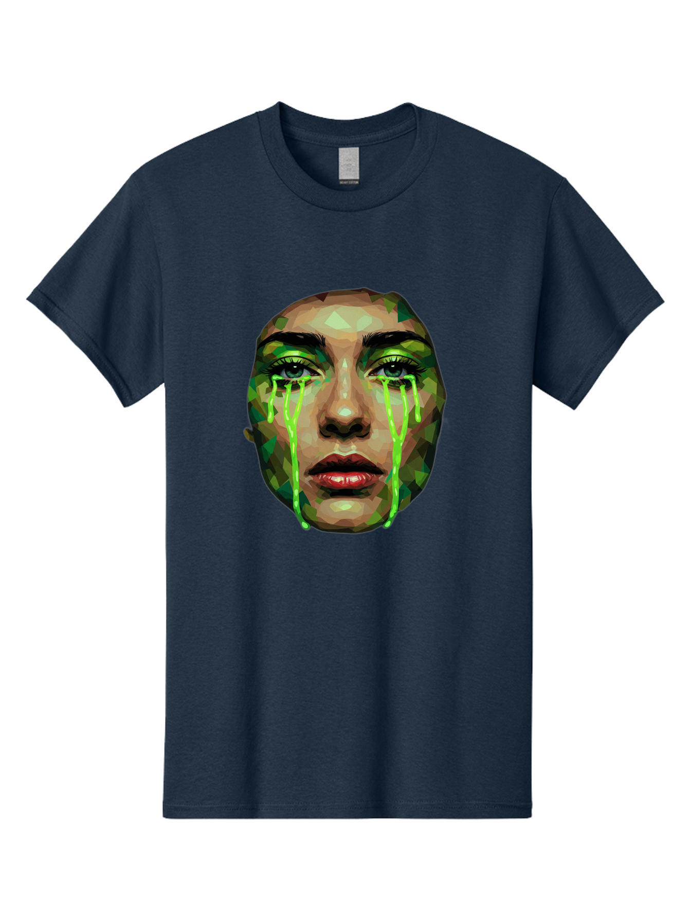 Woman-Crying-Green-Tears Men'S Graphic Tee, 100% Cotton, Comfortable Casual Summer Wear, Machine Washable, Vintage Camera, Old Camera, Antique Camera, Black Camera, Classic Photography, Photography Equipment, Nostalgic Device, Film Camera, Baj315