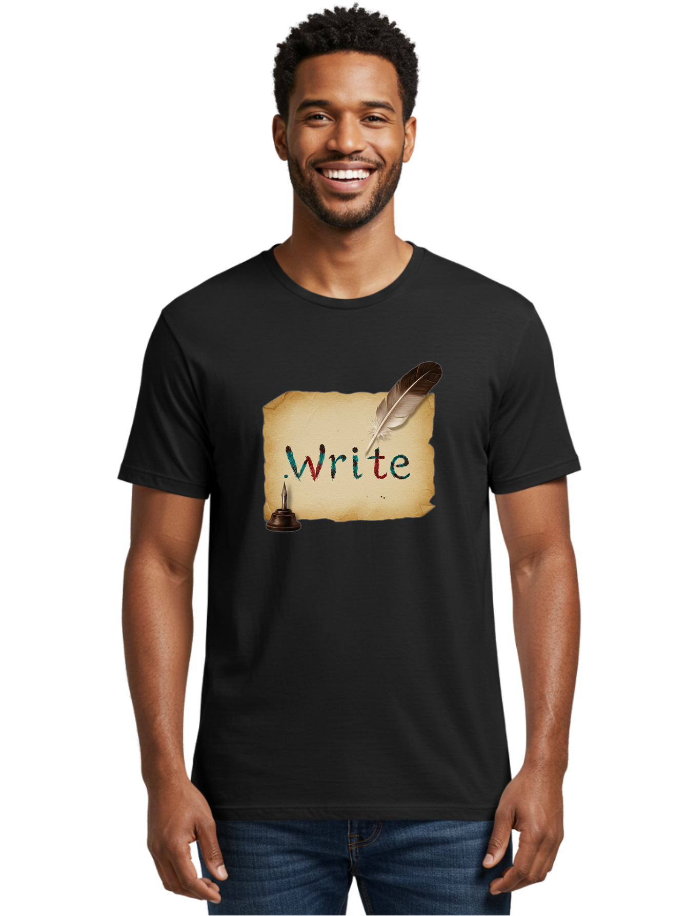 Write Men'S Graphic Tee, 100% Cotton, Comfortable Casual Summer Wear, Machine Washable, Vintage Camera, Old Camera, Antique Camera, Black Camera, Classic Photography, Photography Equipment, Nostalgic Device, Film Camera, Camera Art Baj316