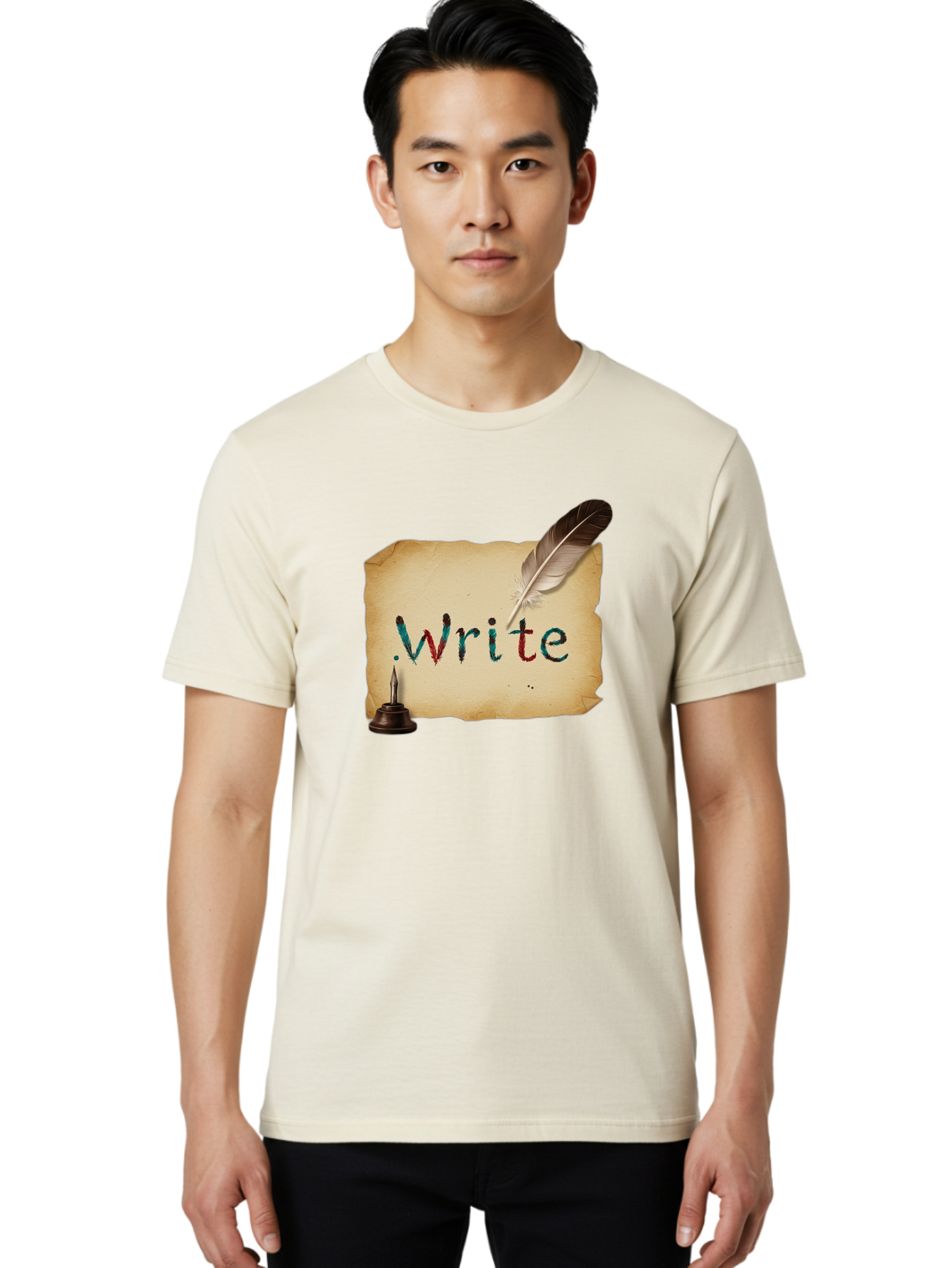 Write Men'S Graphic Tee, 100% Cotton, Comfortable Casual Summer Wear, Machine Washable, Vintage Camera, Old Camera, Antique Camera, Black Camera, Classic Photography, Photography Equipment, Nostalgic Device, Film Camera, Camera Art Baj316