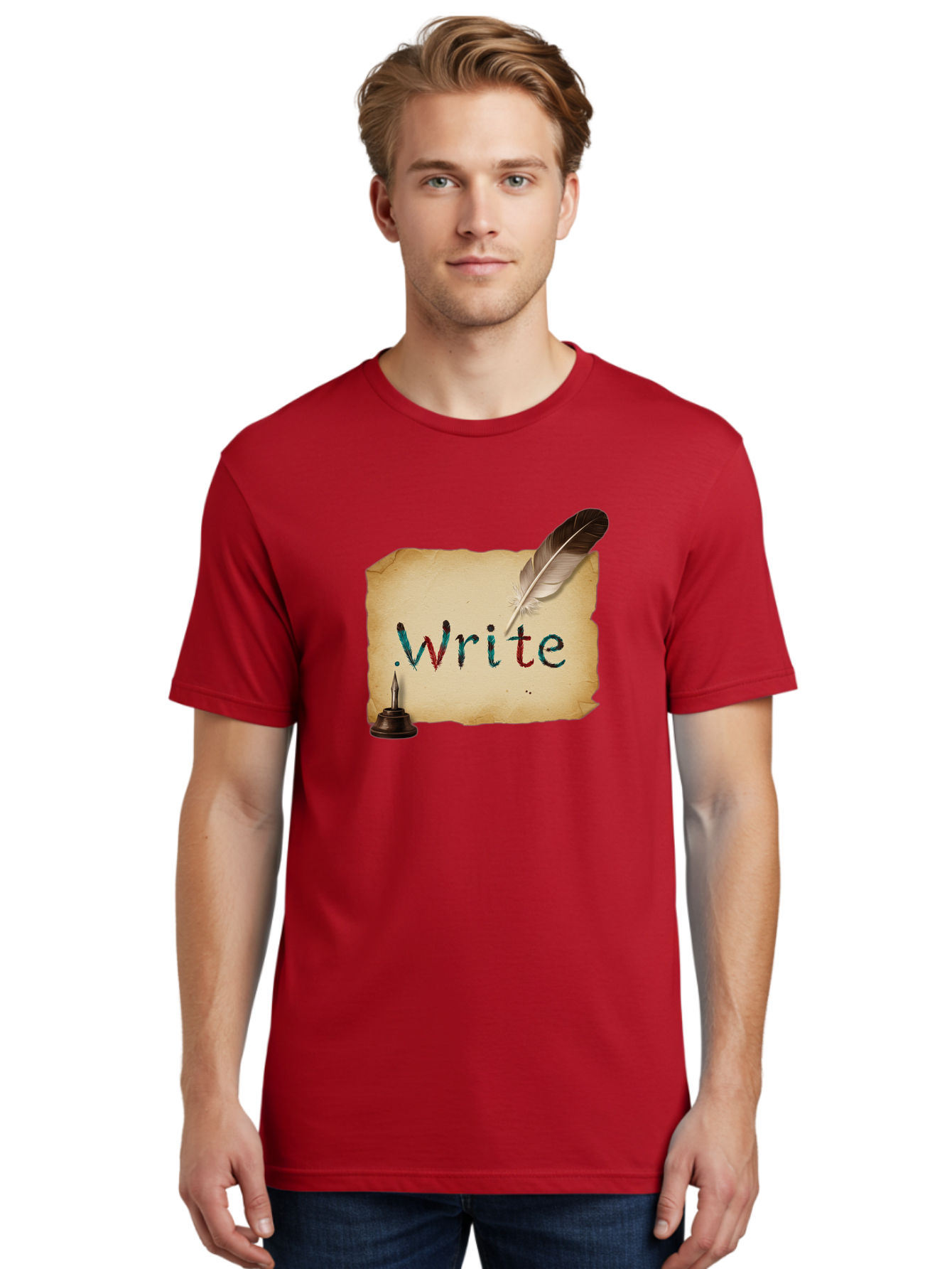 Write Men'S Graphic Tee, 100% Cotton, Comfortable Casual Summer Wear, Machine Washable, Vintage Camera, Old Camera, Antique Camera, Black Camera, Classic Photography, Photography Equipment, Nostalgic Device, Film Camera, Camera Art Baj316