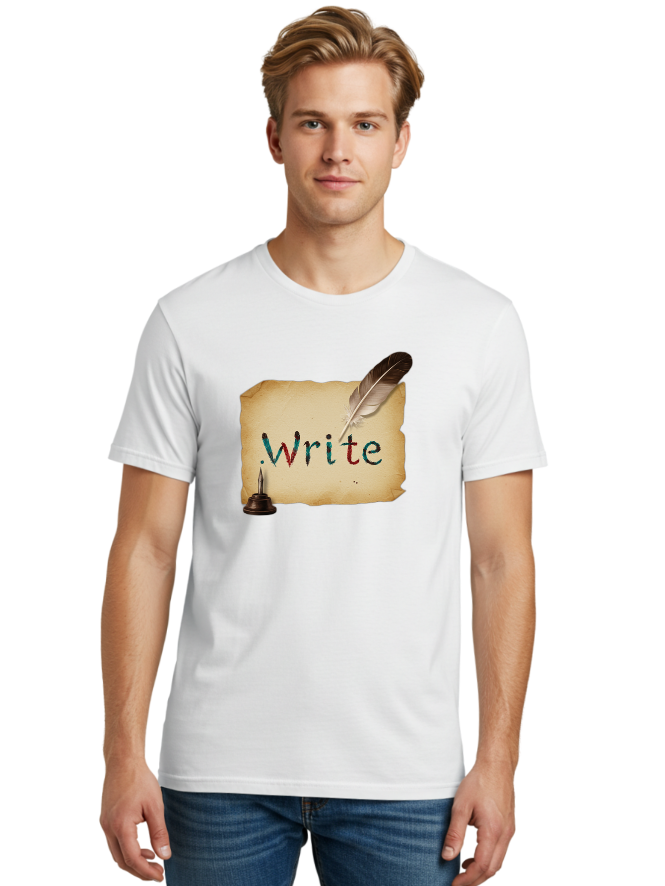 Write Men'S Graphic Tee, 100% Cotton, Comfortable Casual Summer Wear, Machine Washable, Vintage Camera, Old Camera, Antique Camera, Black Camera, Classic Photography, Photography Equipment, Nostalgic Device, Film Camera, Camera Art Baj316