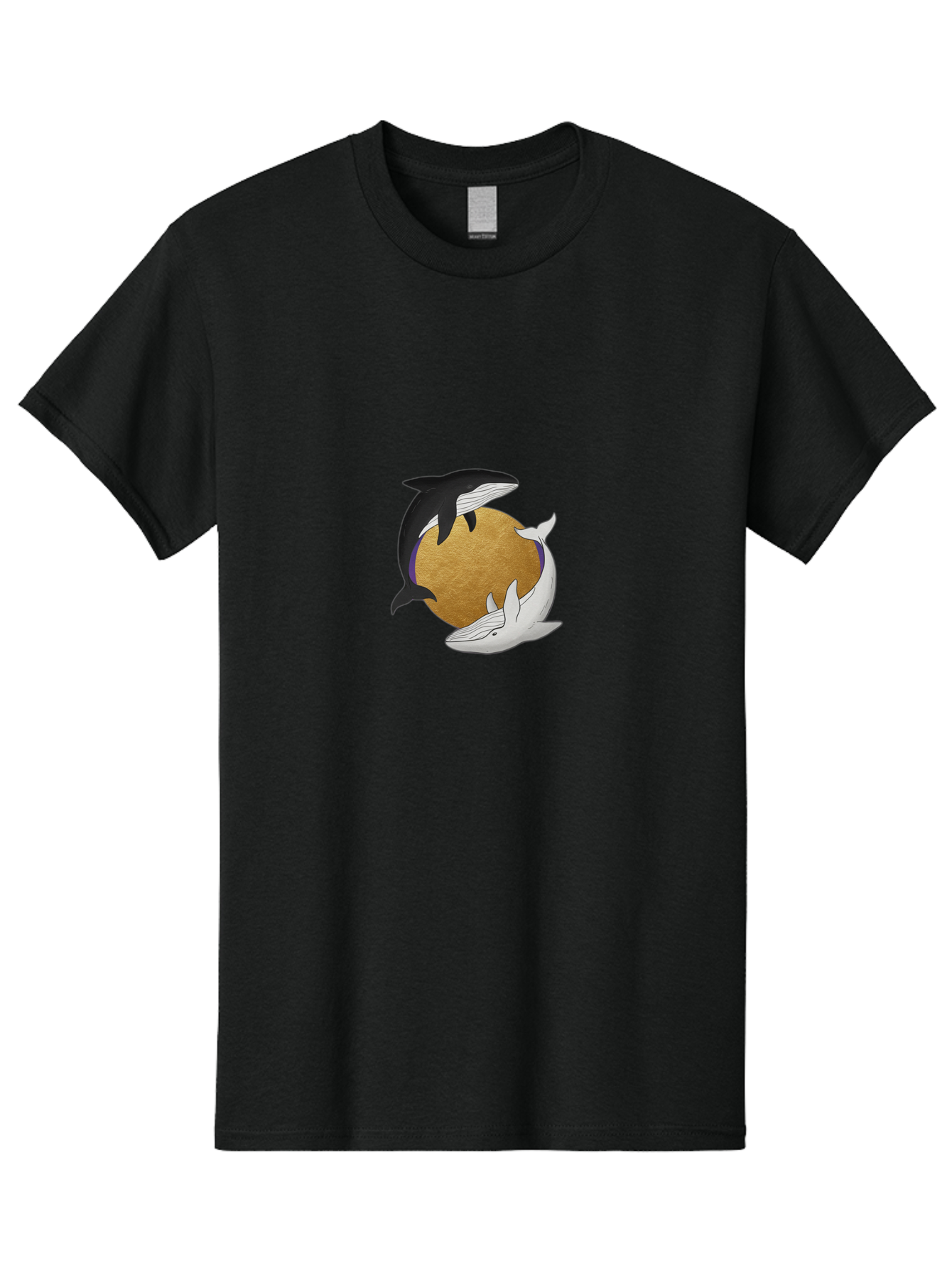 Yin-Yang-Whales Men'S Graphic Tee, 100% Cotton, Comfortable Casual Summer Wear, Machine Washable, Vintage Camera, Old Camera, Antique Camera, Black Camera, Classic Photography, Photography Equipment, Nostalgic Device, Film Camera, Camera Art Baj318