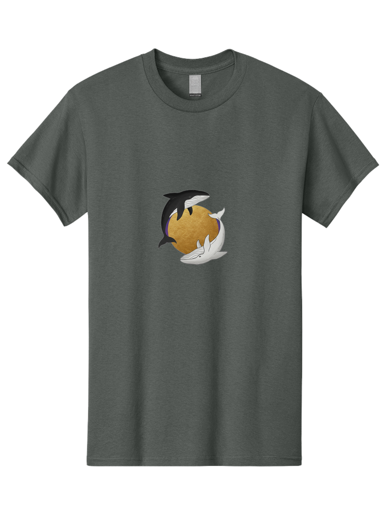 Yin-Yang-Whales Men'S Graphic Tee, 100% Cotton, Comfortable Casual Summer Wear, Machine Washable, Vintage Camera, Old Camera, Antique Camera, Black Camera, Classic Photography, Photography Equipment, Nostalgic Device, Film Camera, Camera Art Baj318