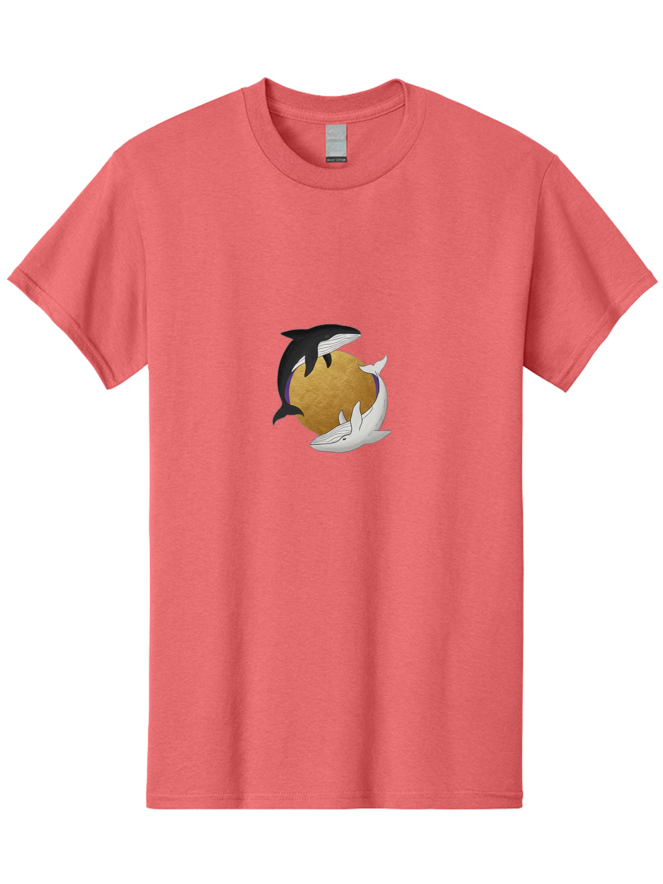 Yin-Yang-Whales Men'S Graphic Tee, 100% Cotton, Comfortable Casual Summer Wear, Machine Washable, Vintage Camera, Old Camera, Antique Camera, Black Camera, Classic Photography, Photography Equipment, Nostalgic Device, Film Camera, Camera Art Baj318