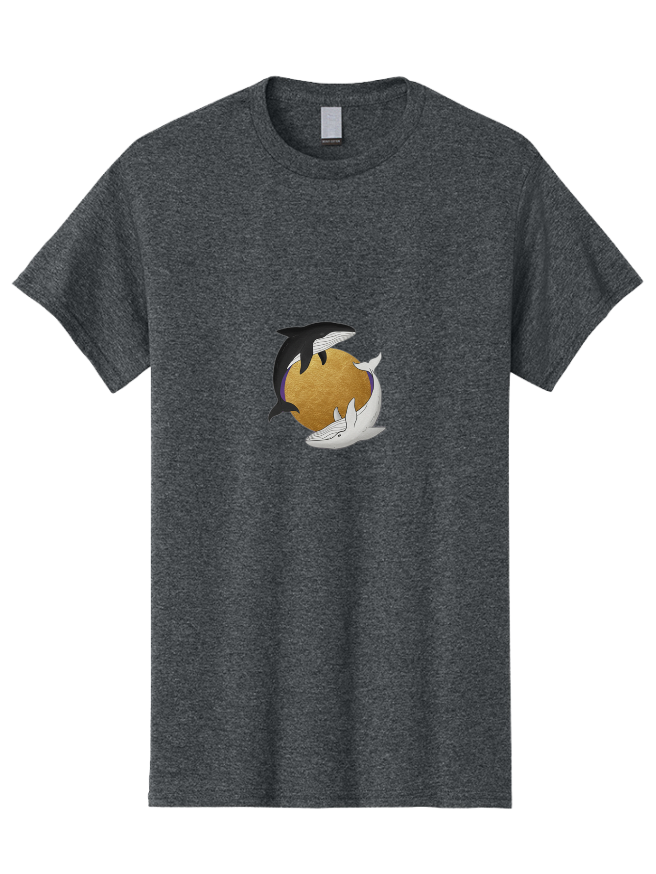 Yin-Yang-Whales Men'S Graphic Tee, 100% Cotton, Comfortable Casual Summer Wear, Machine Washable, Vintage Camera, Old Camera, Antique Camera, Black Camera, Classic Photography, Photography Equipment, Nostalgic Device, Film Camera, Camera Art Baj318