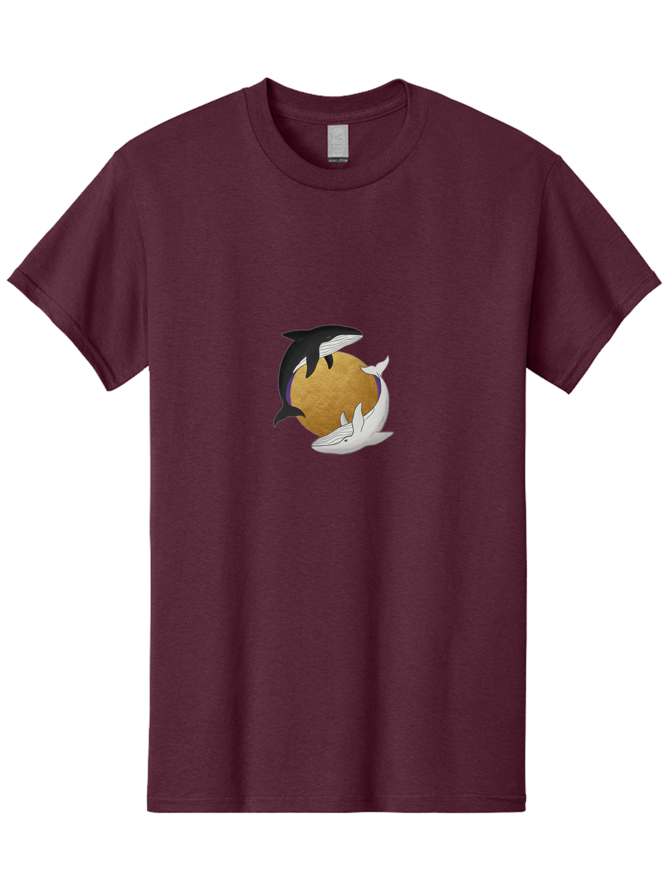 Yin-Yang-Whales Men'S Graphic Tee, 100% Cotton, Comfortable Casual Summer Wear, Machine Washable, Vintage Camera, Old Camera, Antique Camera, Black Camera, Classic Photography, Photography Equipment, Nostalgic Device, Film Camera, Camera Art Baj318