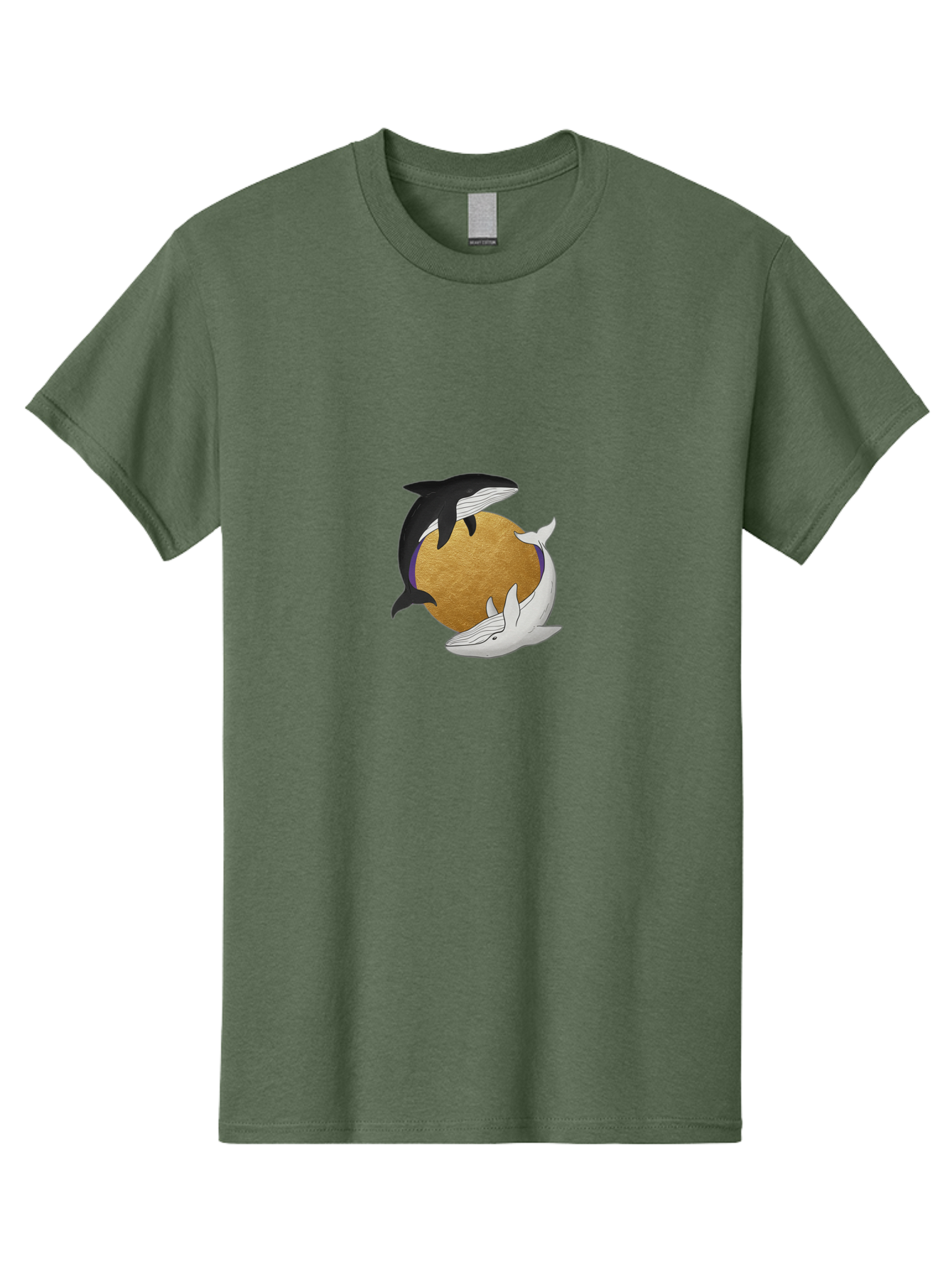 Yin-Yang-Whales Men'S Graphic Tee, 100% Cotton, Comfortable Casual Summer Wear, Machine Washable, Vintage Camera, Old Camera, Antique Camera, Black Camera, Classic Photography, Photography Equipment, Nostalgic Device, Film Camera, Camera Art Baj318