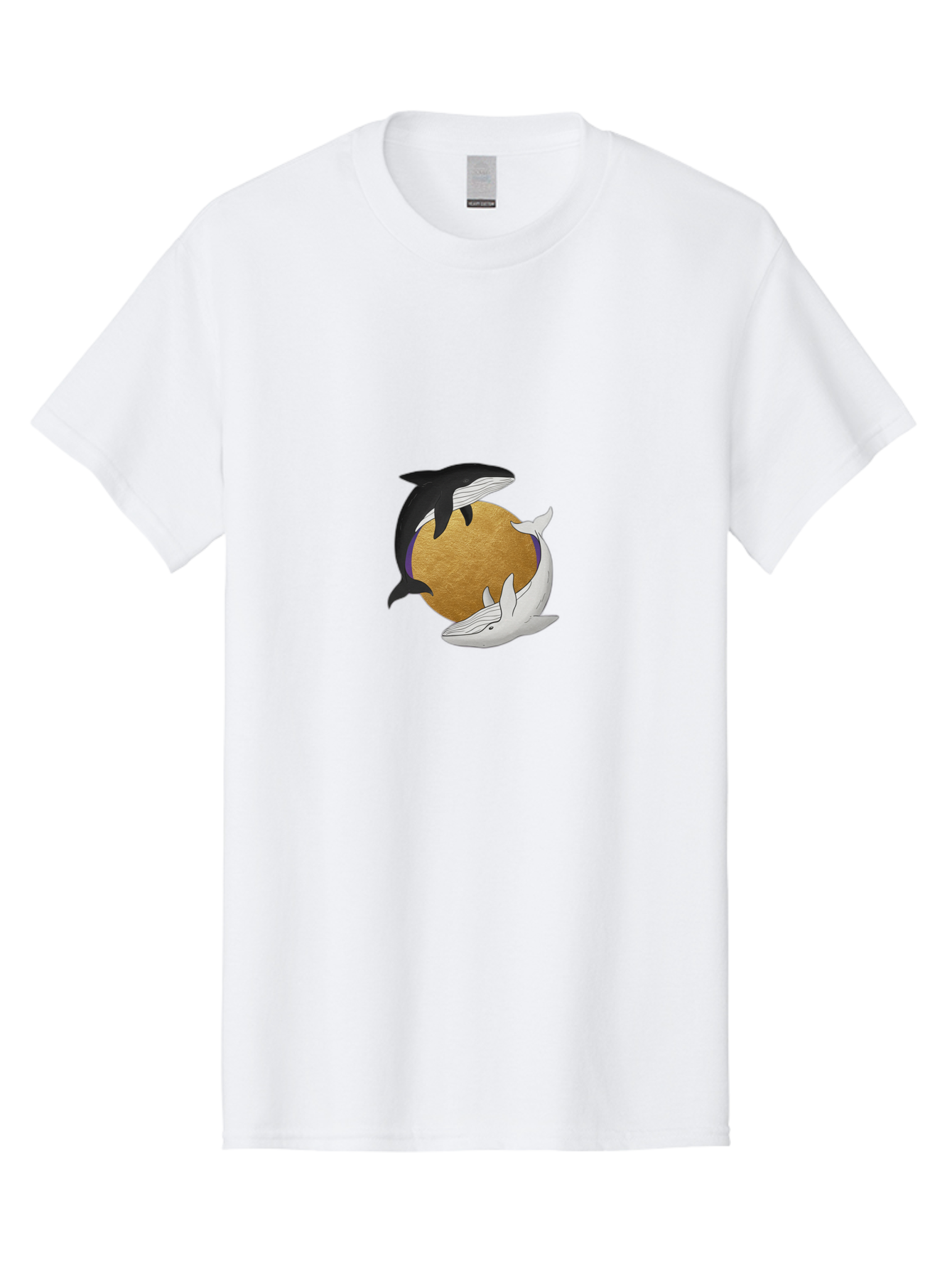 Yin-Yang-Whales Men'S Graphic Tee, 100% Cotton, Comfortable Casual Summer Wear, Machine Washable, Vintage Camera, Old Camera, Antique Camera, Black Camera, Classic Photography, Photography Equipment, Nostalgic Device, Film Camera, Camera Art Baj318