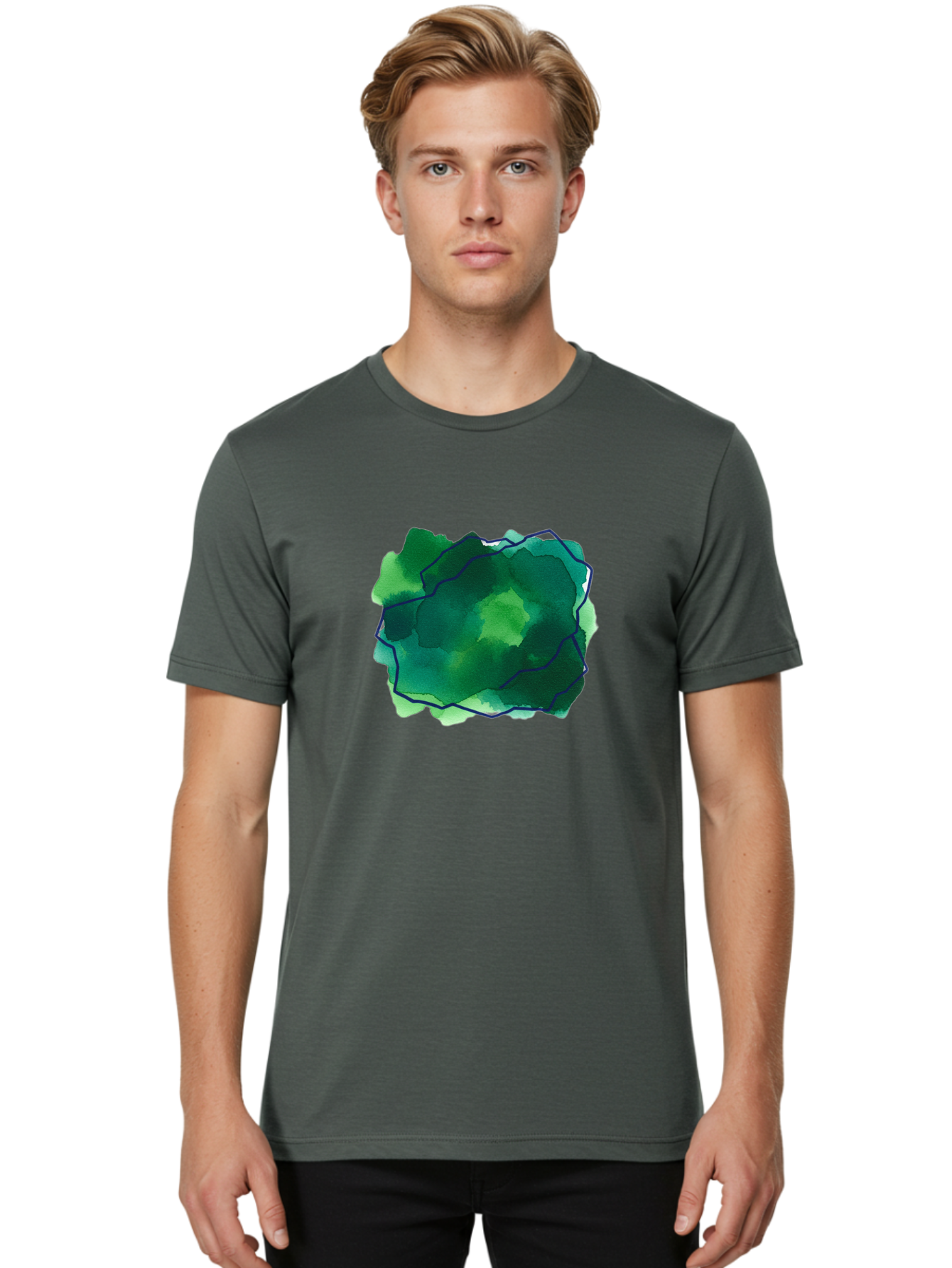 Abstract-Watercolor-Shape Men'S Graphic Tee, 100% Cotton, Comfortable Casual Summer Wear, Machine Washable, Vintage Camera, Old Camera, Antique Camera, Black Camera, Classic Photography, Photography Equipment, Nostalgic Device, Film Camera, Baj320