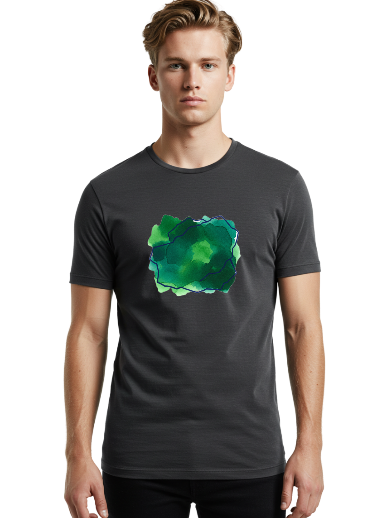 Abstract-Watercolor-Shape Men'S Graphic Tee, 100% Cotton, Comfortable Casual Summer Wear, Machine Washable, Vintage Camera, Old Camera, Antique Camera, Black Camera, Classic Photography, Photography Equipment, Nostalgic Device, Film Camera, Baj320