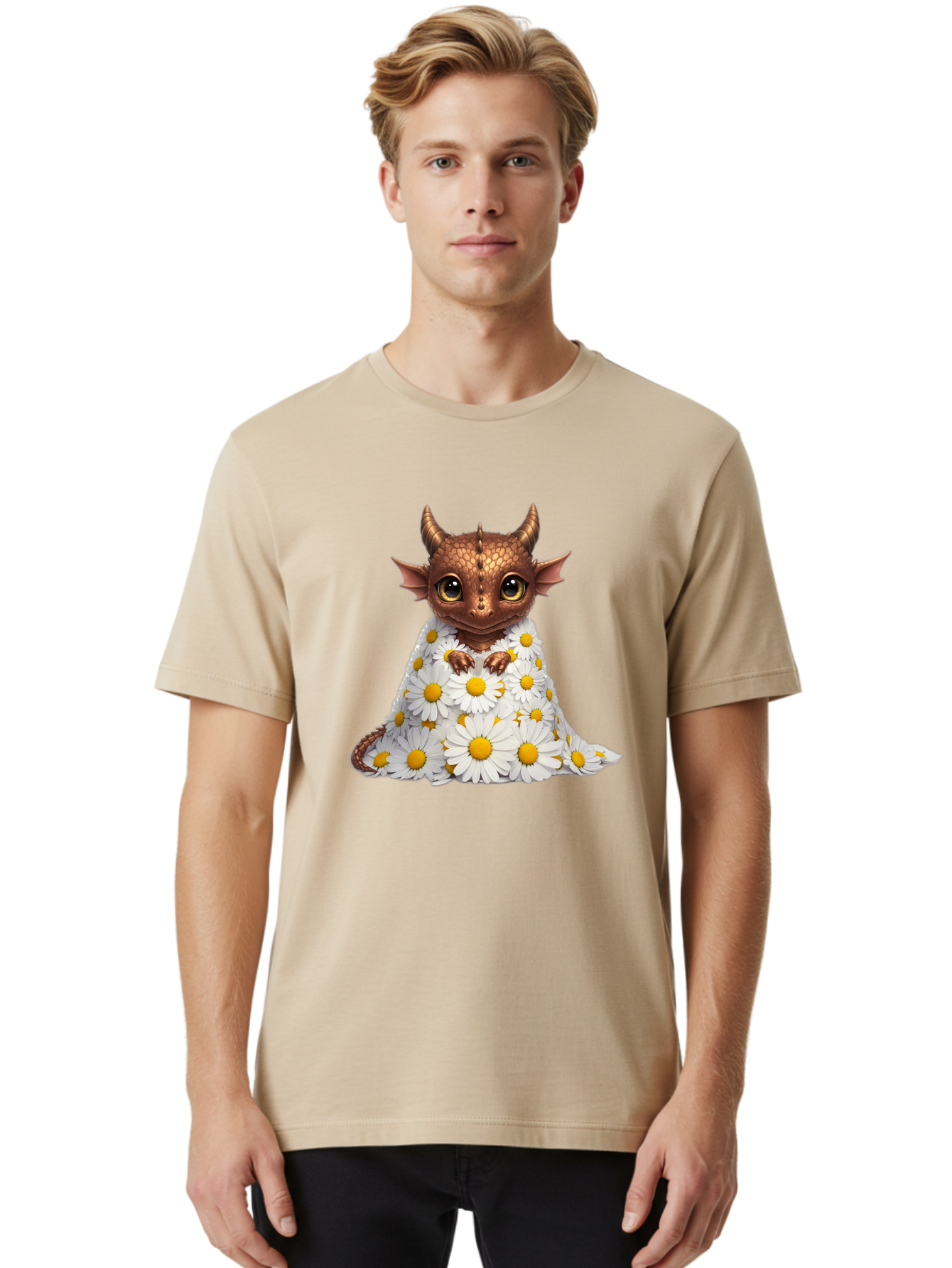 Baby-Dragon-In-Daisies Men'S Graphic Tee, 100% Cotton, Comfortable Casual Summer Wear, Machine Washable, Vintage Camera, Old Camera, Antique Camera, Black Camera, Classic Photography, Photography Equipment, Nostalgic Device, Film Camera, Baj324