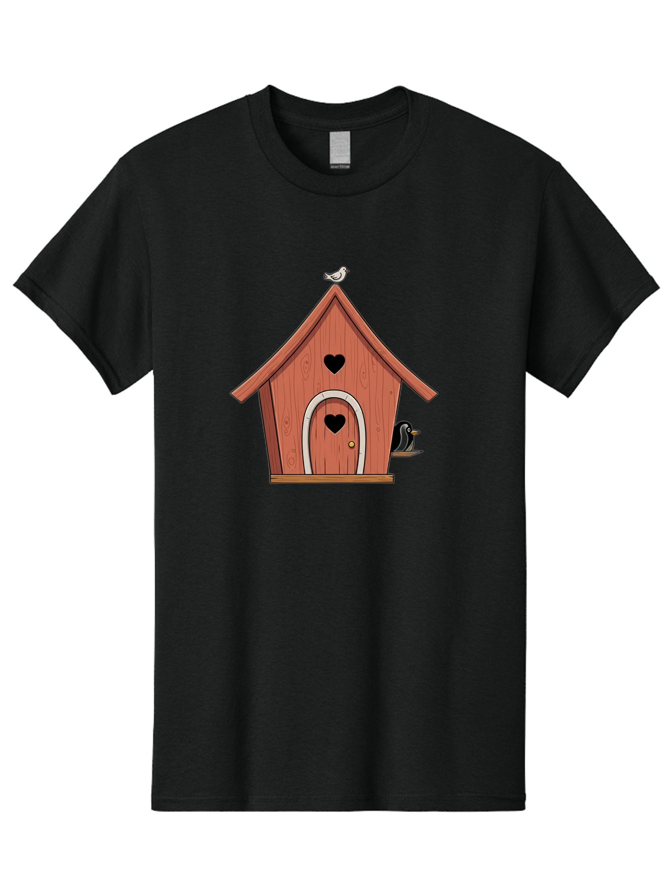 Birdhouse-With-Heart-Shaped-Windows Men'S Graphic Tee, 100% Cotton, Comfortable Casual Summer Wear, Machine Washable, Vintage Camera, Old Camera, Antique Camera, Black Camera, Classic Photography, Photography Equipment, Nostalgic Device, Baj328