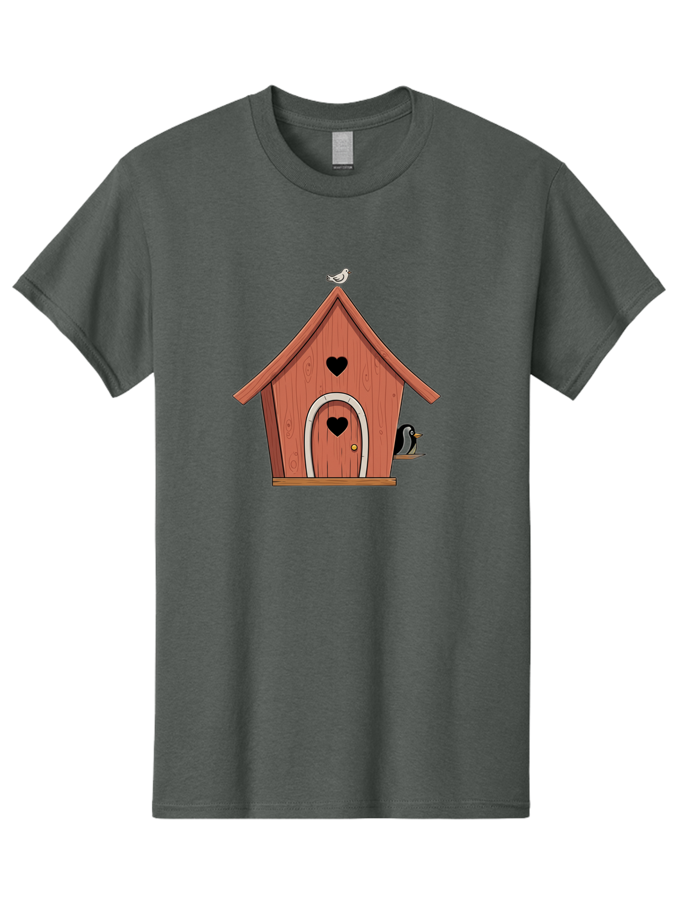 Birdhouse-With-Heart-Shaped-Windows Men'S Graphic Tee, 100% Cotton, Comfortable Casual Summer Wear, Machine Washable, Vintage Camera, Old Camera, Antique Camera, Black Camera, Classic Photography, Photography Equipment, Nostalgic Device, Baj328