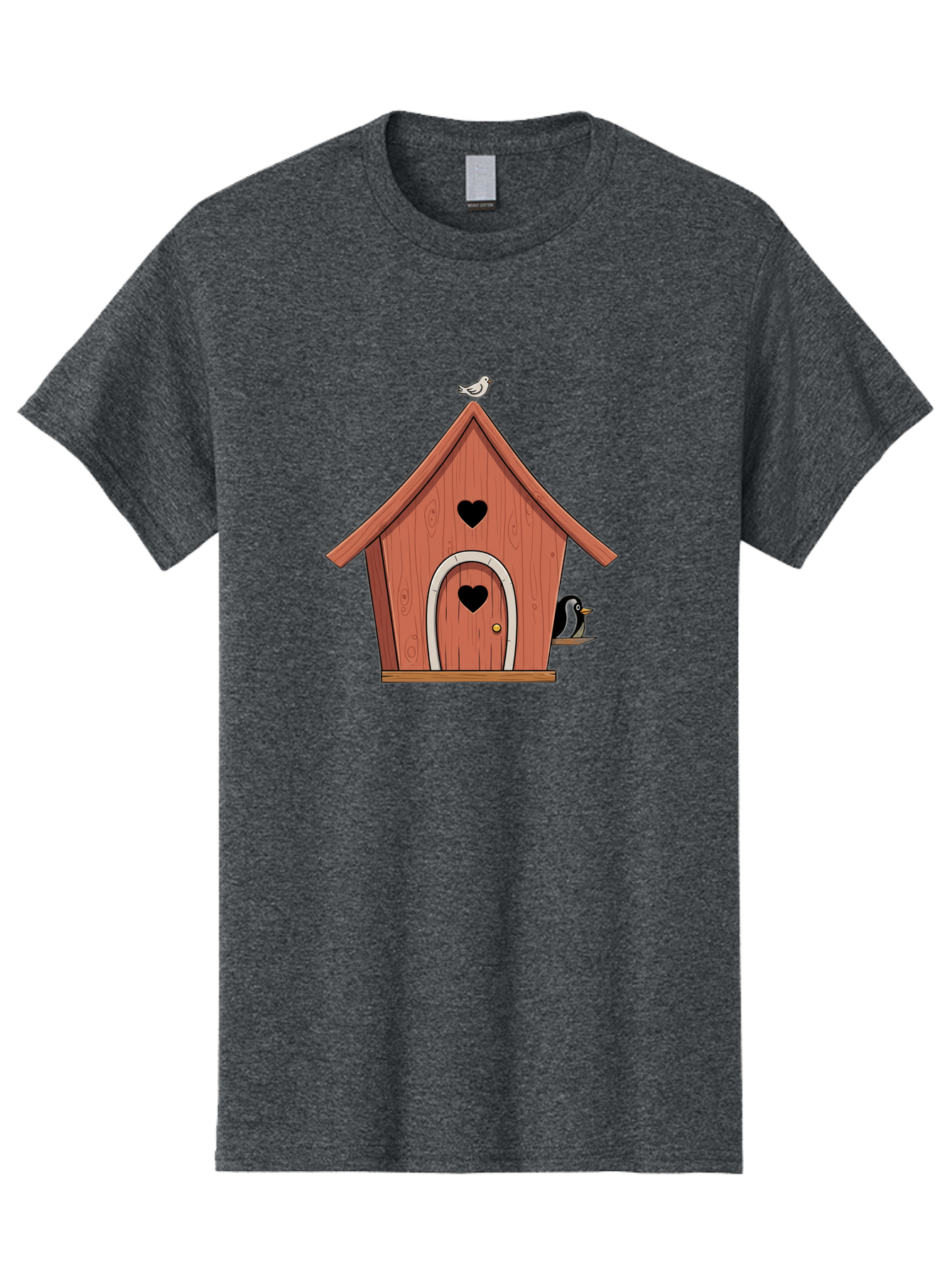 Birdhouse-With-Heart-Shaped-Windows Men'S Graphic Tee, 100% Cotton, Comfortable Casual Summer Wear, Machine Washable, Vintage Camera, Old Camera, Antique Camera, Black Camera, Classic Photography, Photography Equipment, Nostalgic Device, Baj328