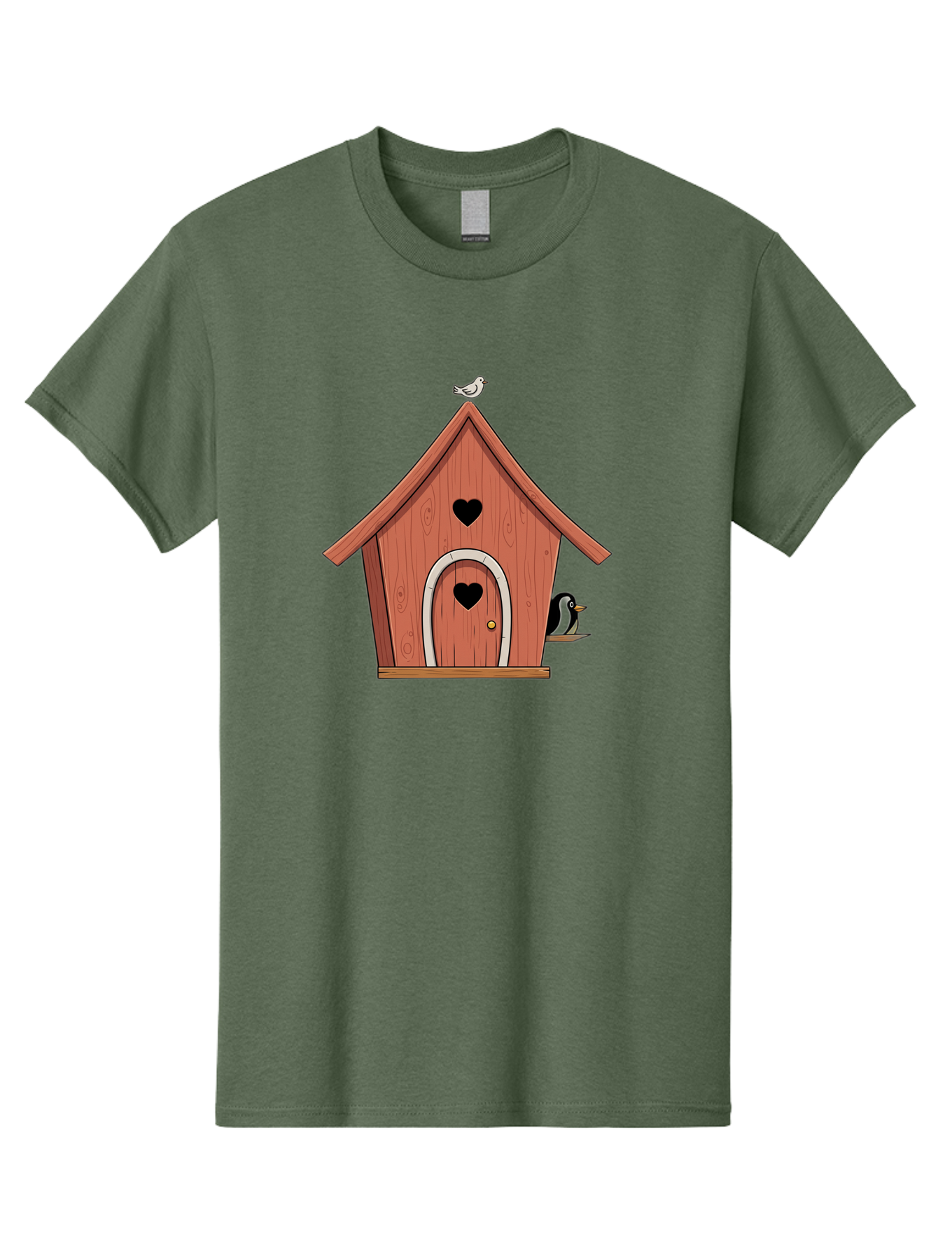 Birdhouse-With-Heart-Shaped-Windows Men'S Graphic Tee, 100% Cotton, Comfortable Casual Summer Wear, Machine Washable, Vintage Camera, Old Camera, Antique Camera, Black Camera, Classic Photography, Photography Equipment, Nostalgic Device, Baj328