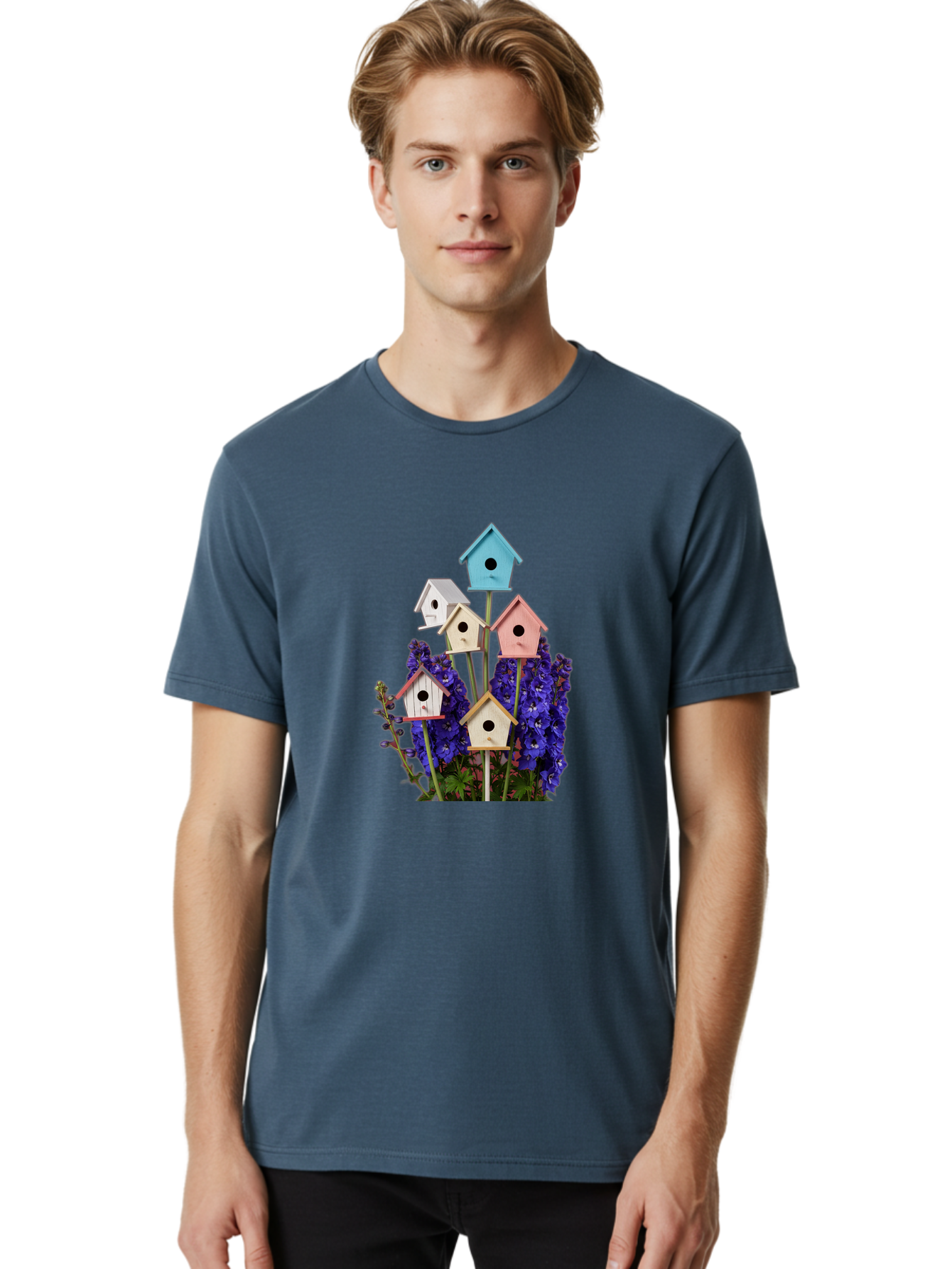Birdhouses-1 Men'S Graphic Tee, 100% Cotton, Comfortable Casual Summer Wear, Machine Washable, Vintage Camera, Old Camera, Antique Camera, Black Camera, Classic Photography, Photography Equipment, Nostalgic Device, Film Camera, Camera Art Baj329