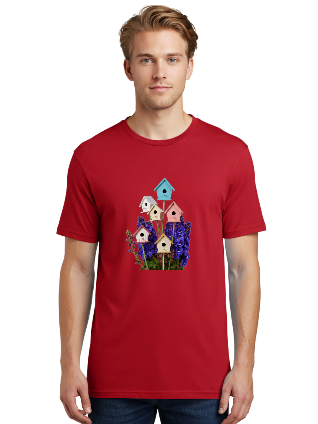 Birdhouses-1 Men'S Graphic Tee, 100% Cotton, Comfortable Casual Summer Wear, Machine Washable, Vintage Camera, Old Camera, Antique Camera, Black Camera, Classic Photography, Photography Equipment, Nostalgic Device, Film Camera, Camera Art Baj329