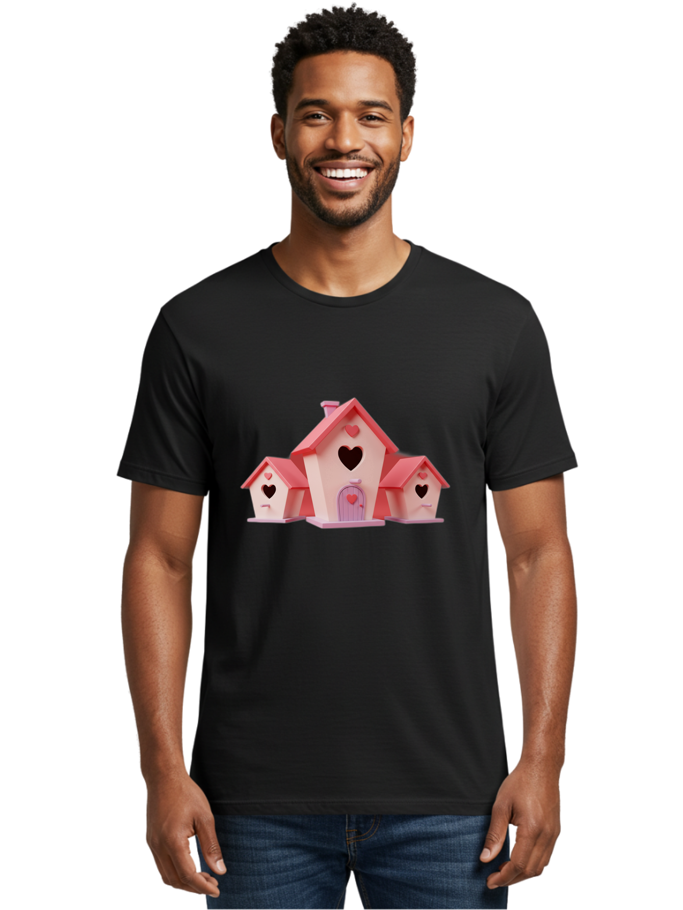 Birdhouses-With-Hearts Men'S Graphic Tee, 100% Cotton, Comfortable Casual Summer Wear, Machine Washable, Vintage Camera, Old Camera, Antique Camera, Black Camera, Classic Photography, Photography Equipment, Nostalgic Device, Film Camera, Baj331