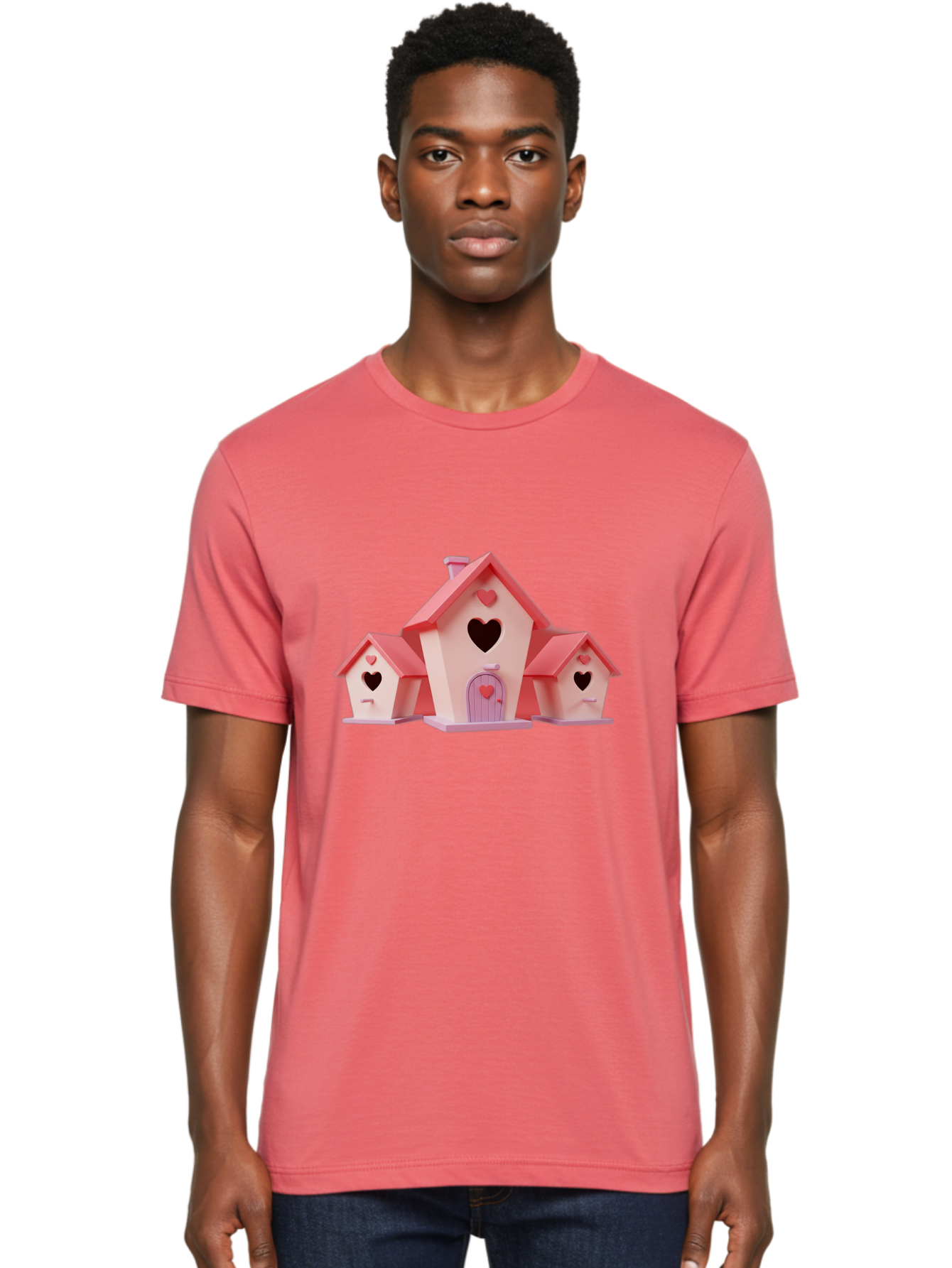 Birdhouses-With-Hearts Men'S Graphic Tee, 100% Cotton, Comfortable Casual Summer Wear, Machine Washable, Vintage Camera, Old Camera, Antique Camera, Black Camera, Classic Photography, Photography Equipment, Nostalgic Device, Film Camera, Baj331