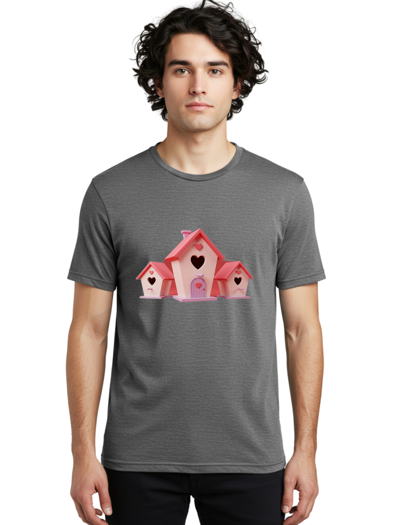 Birdhouses-With-Hearts Men'S Graphic Tee, 100% Cotton, Comfortable Casual Summer Wear, Machine Washable, Vintage Camera, Old Camera, Antique Camera, Black Camera, Classic Photography, Photography Equipment, Nostalgic Device, Film Camera, Baj331