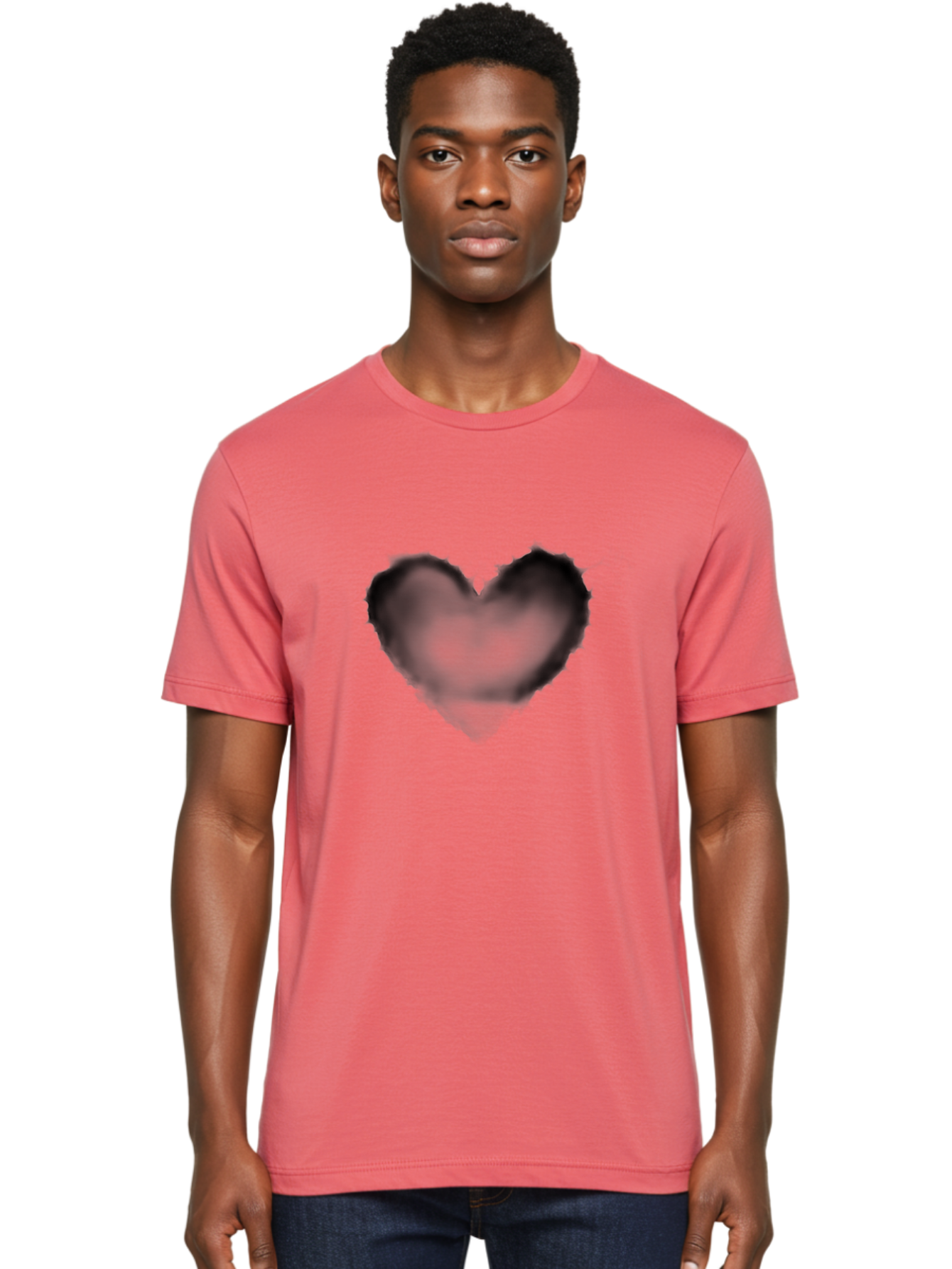 Black-Heart Men'S Graphic Tee, 100% Cotton, Comfortable Casual Summer Wear, Machine Washable, Vintage Camera, Old Camera, Antique Camera, Black Camera, Classic Photography, Photography Equipment, Nostalgic Device, Film Camera, Camera Art Baj333