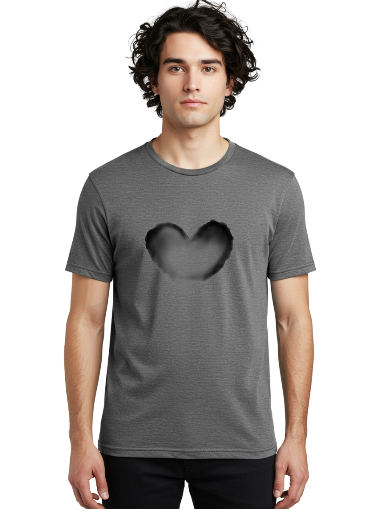 Black-Heart Men'S Graphic Tee, 100% Cotton, Comfortable Casual Summer Wear, Machine Washable, Vintage Camera, Old Camera, Antique Camera, Black Camera, Classic Photography, Photography Equipment, Nostalgic Device, Film Camera, Camera Art Baj333