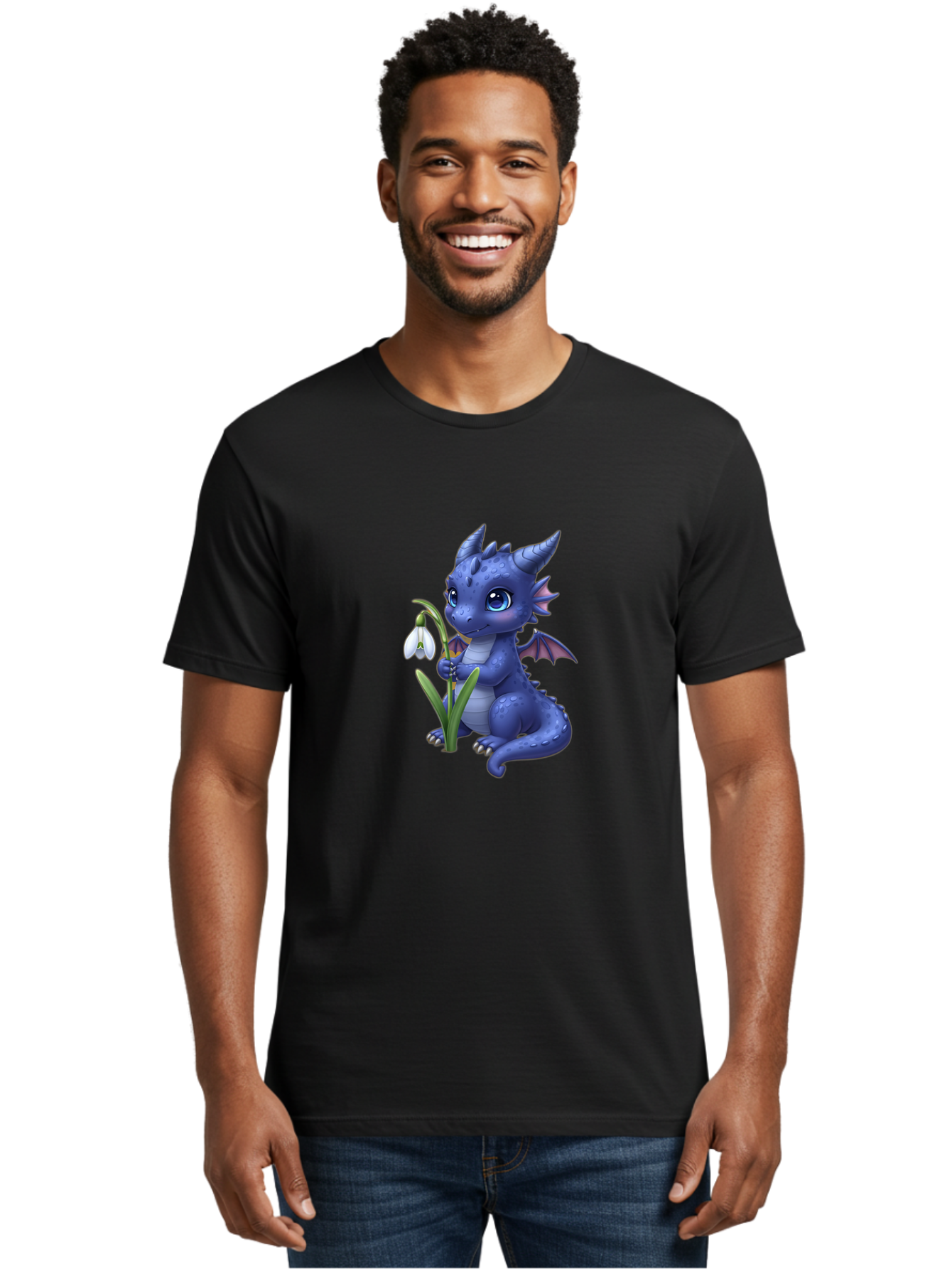 Blue-Dragon-With-Snowdrop Men'S Graphic Tee, 100% Cotton, Comfortable Casual Summer Wear, Machine Washable, Vintage Camera, Old Camera, Antique Camera, Black Camera, Classic Photography, Photography Equipment, Nostalgic Device, Film Camera, Baj336