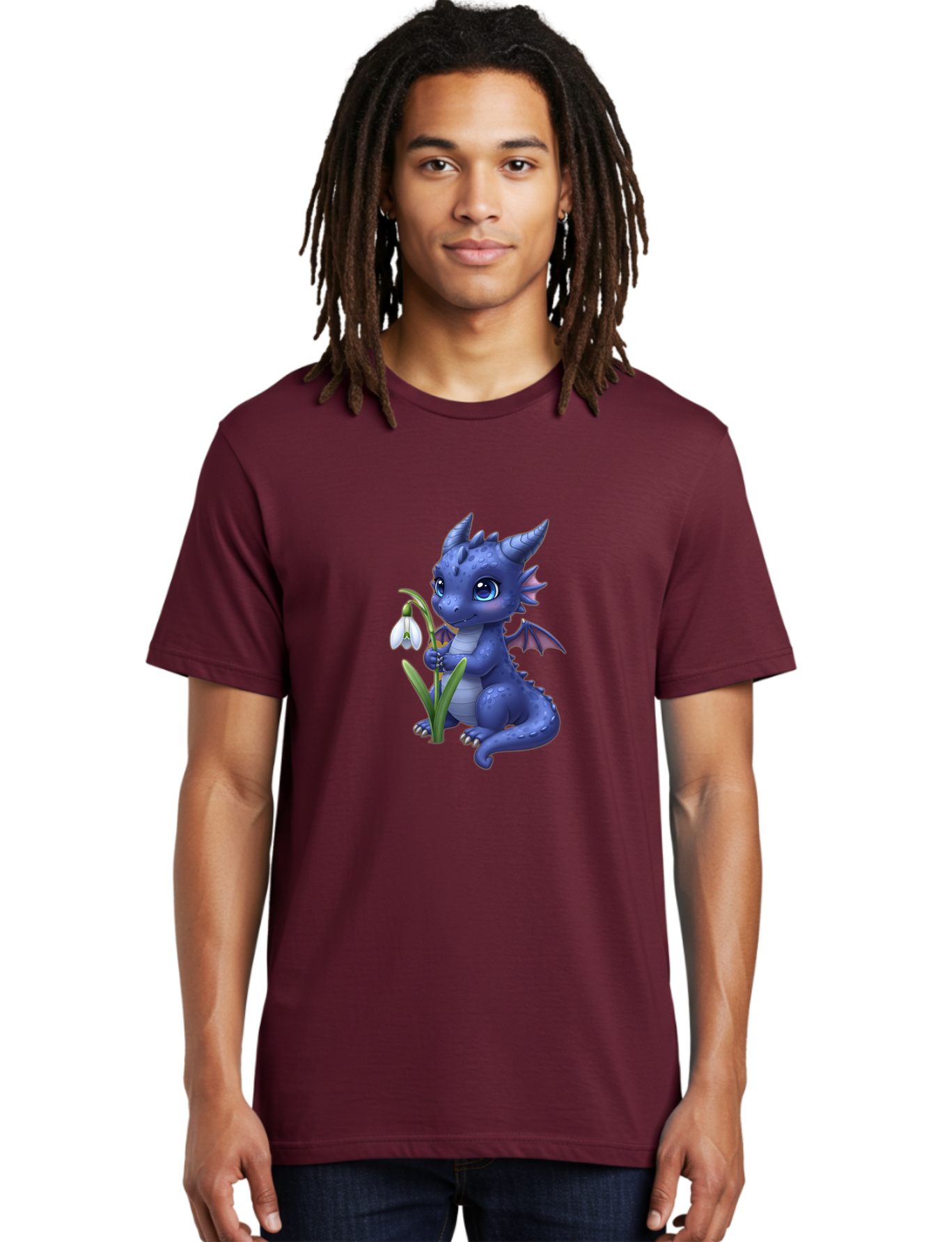 Blue-Dragon-With-Snowdrop Men'S Graphic Tee, 100% Cotton, Comfortable Casual Summer Wear, Machine Washable, Vintage Camera, Old Camera, Antique Camera, Black Camera, Classic Photography, Photography Equipment, Nostalgic Device, Film Camera, Baj336
