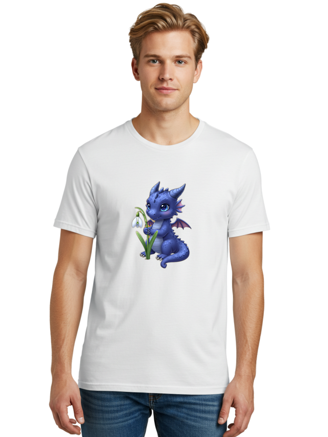 Blue-Dragon-With-Snowdrop Men'S Graphic Tee, 100% Cotton, Comfortable Casual Summer Wear, Machine Washable, Vintage Camera, Old Camera, Antique Camera, Black Camera, Classic Photography, Photography Equipment, Nostalgic Device, Film Camera, Baj336